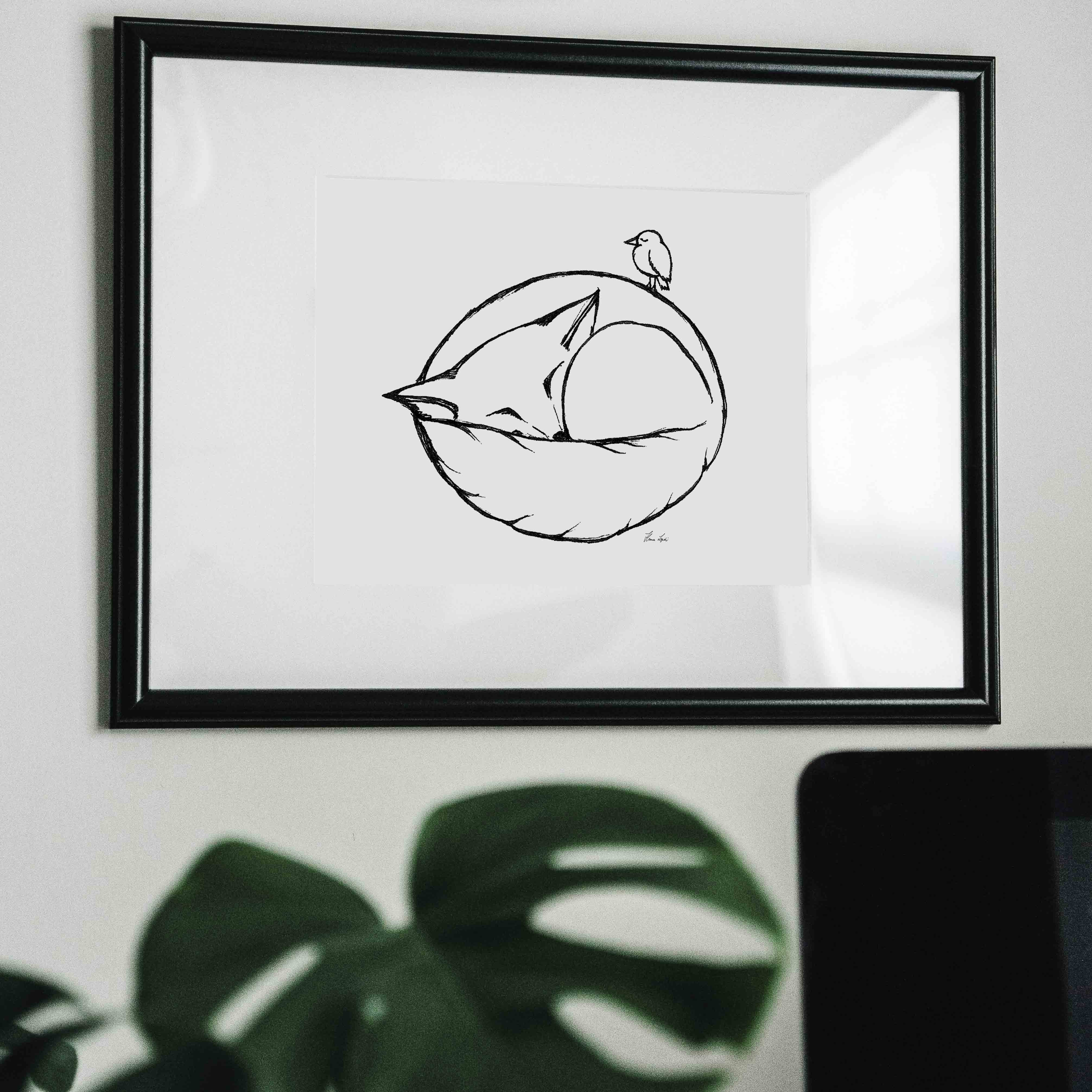 Ligarti Kunstdruck Kunstdruck - Schlafender Fuchs