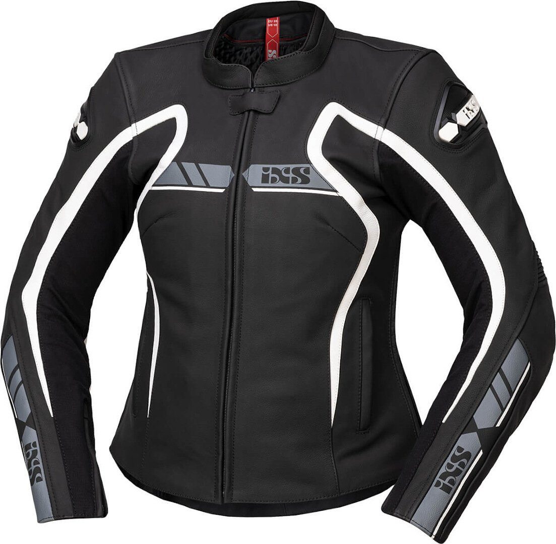 IXS Motorradjacke RS-600 1.0 Damen Motorrad Lederjacke herausnehmbares Innenfutter