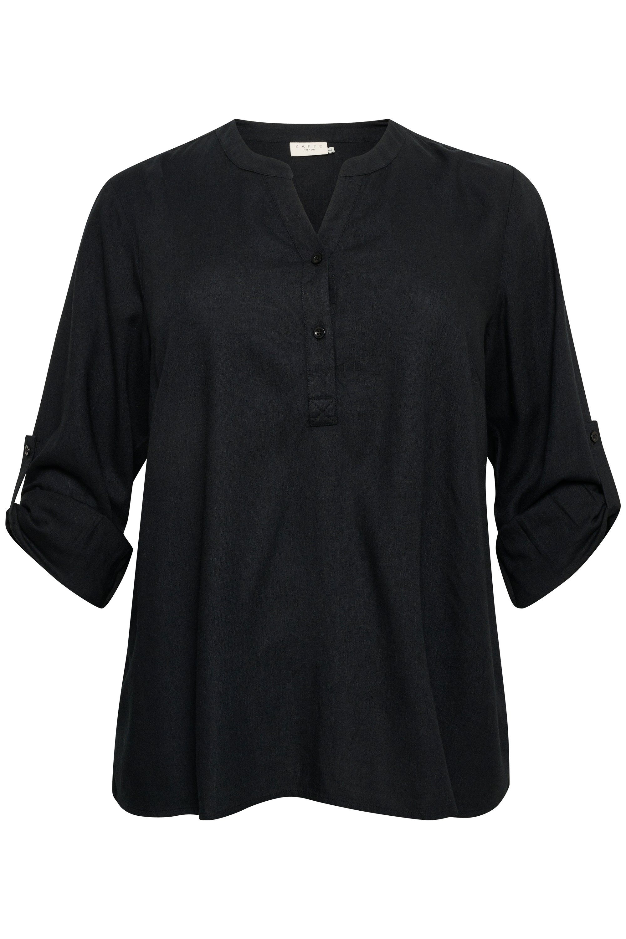 KAFFE Curve Langarmbluse Langarm-Bluse KCmille Große günstig online kaufen