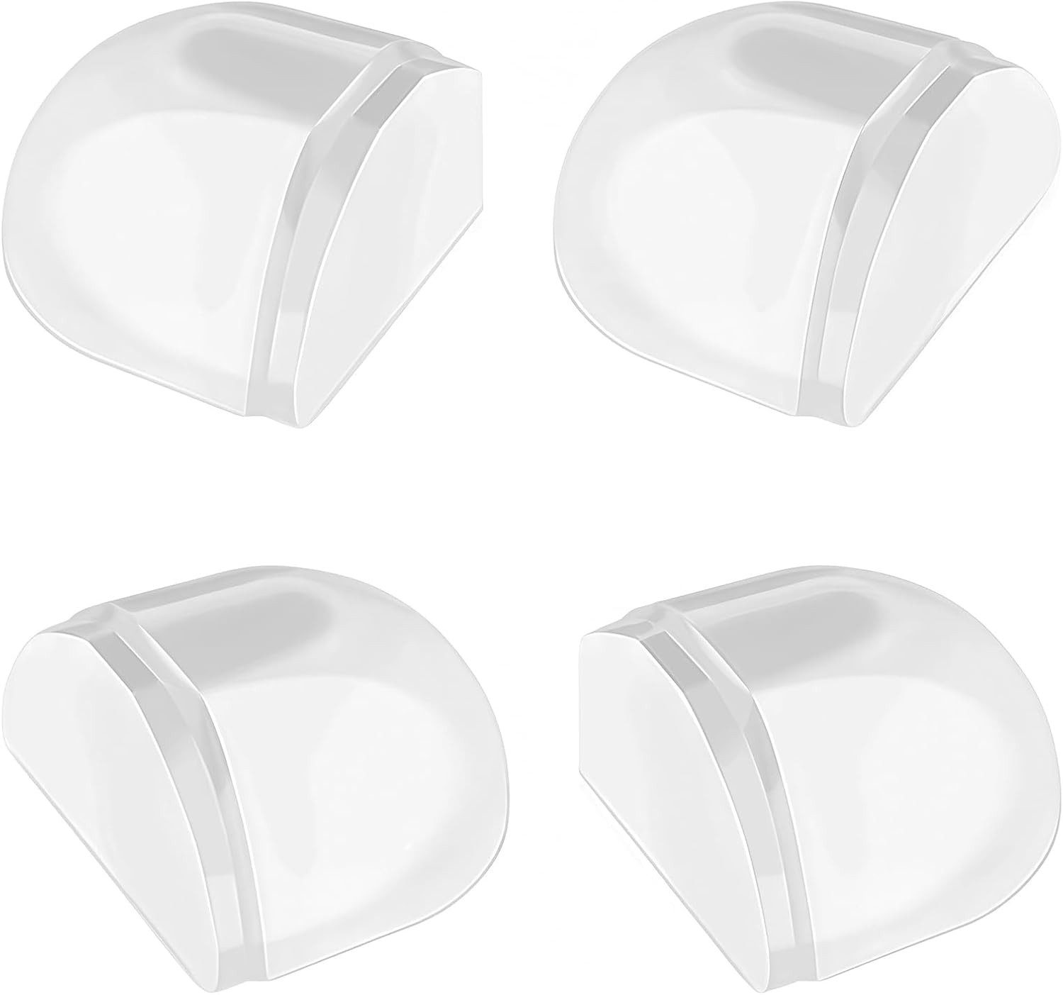 FELIXLEO Bodentürstopper 4 Transparente Selbstklebende Türstopper für Boden Wand Möbel