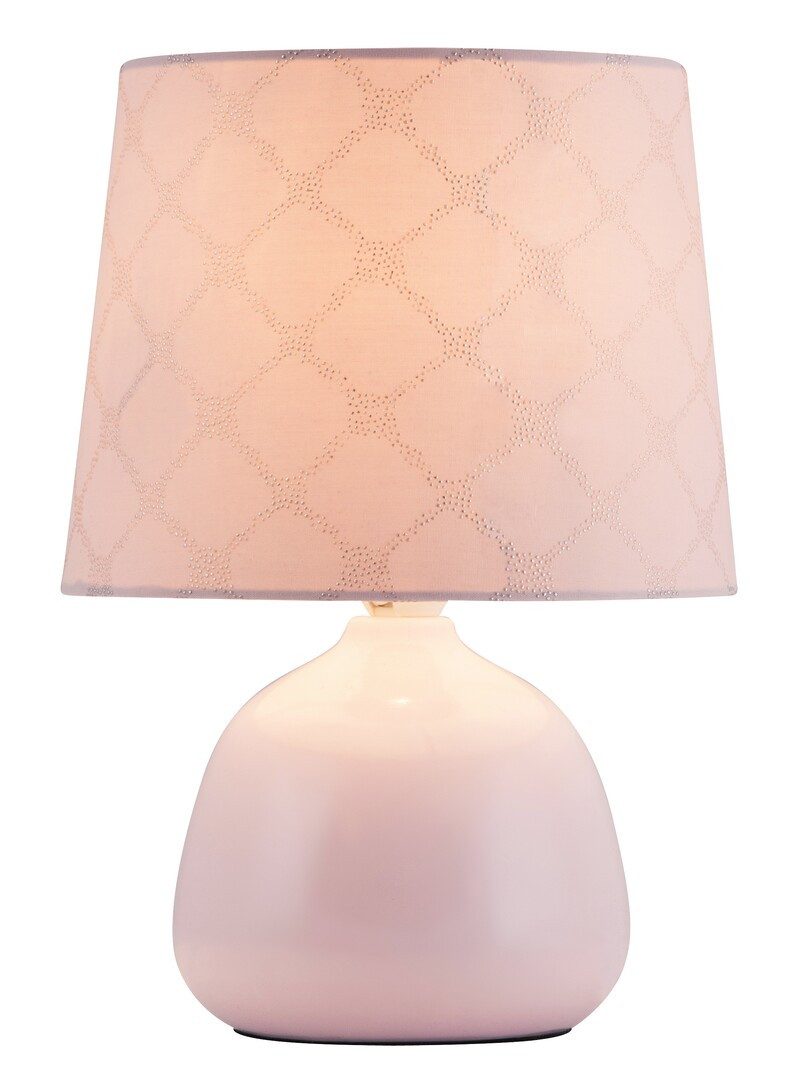 Rabalux LED Leselampe "Ellie" Keramik, rosa, rund, E14, IP20, ø180mm