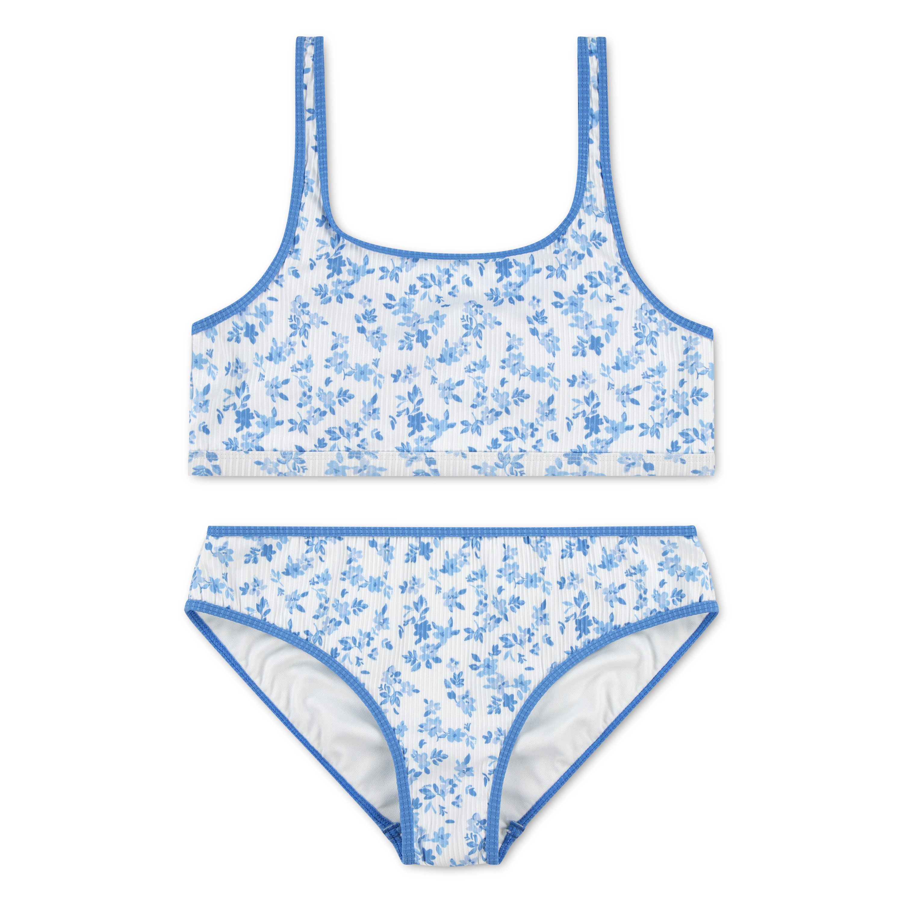 Abercrombie Kids Bustier-Bikini AFG SCOOPNECK 2 PC SWIMSUIT (2-St) mit floralem Muster, für Girls