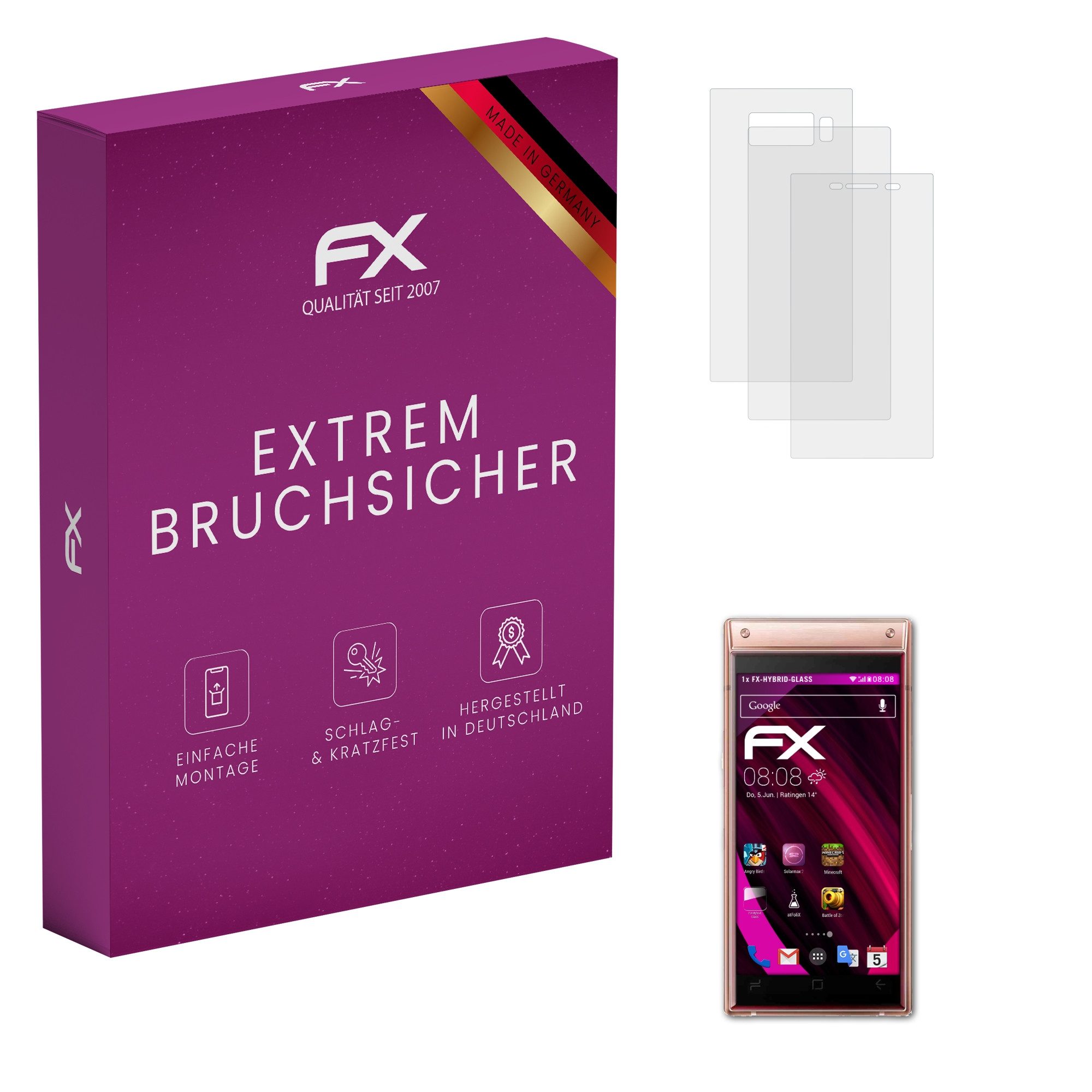 Schutzfolie Panzerglasfolie für Samsung W2019