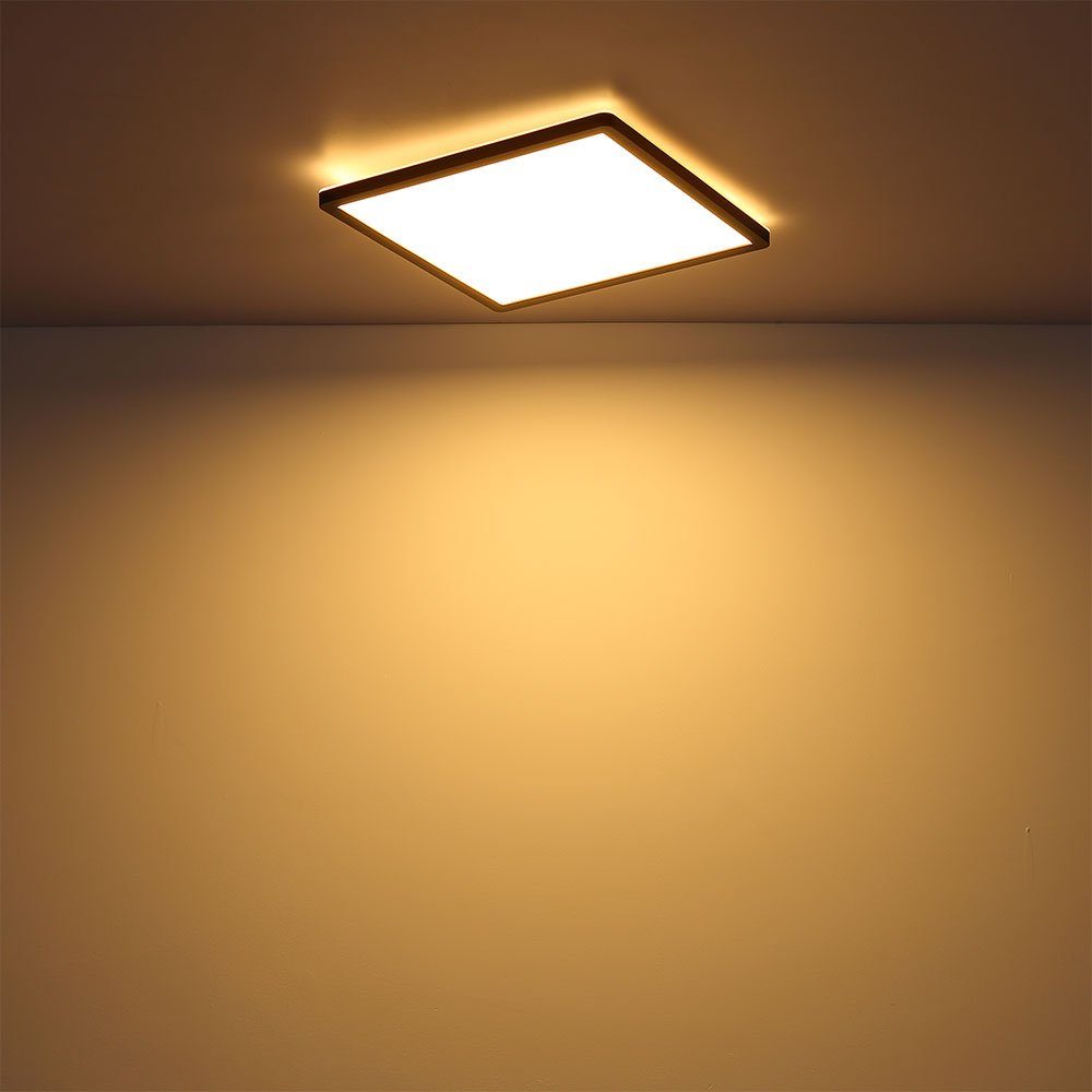 LED-Leuchtmittel verbaut, LED Deckenlampe Deckenleuchte Badezimmer 3 fest Globo Warmweiß, IP44 Dimmer Deckenleuchte, LED Stufen Lampe