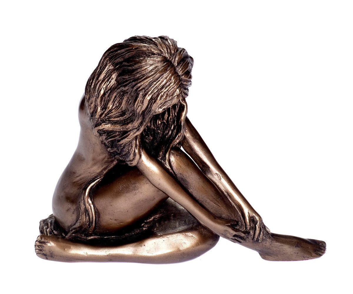 Brillibrum Dekofigur Figur Frau Akt Figur Bronze Handarbeit Skulptur Nackt Figur Nude