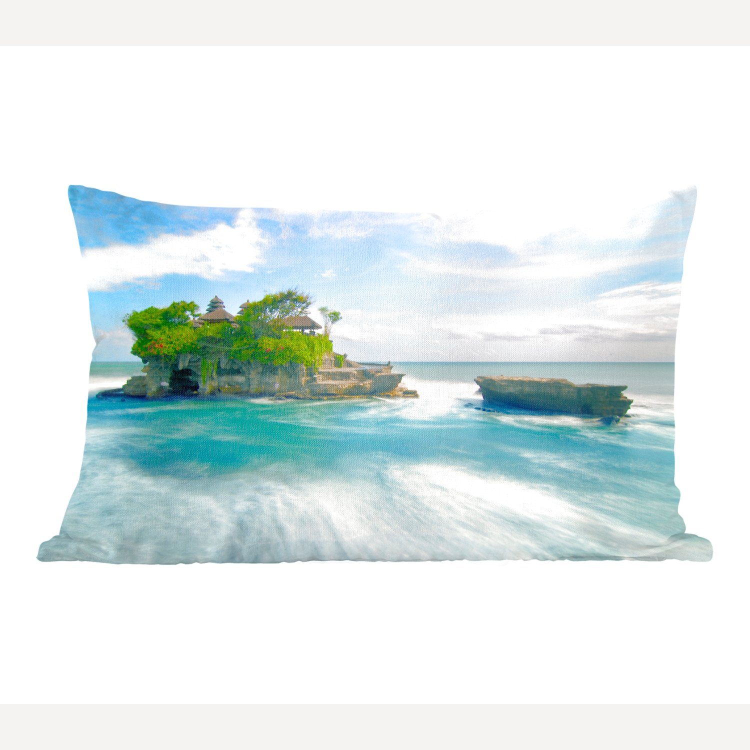 MuchoWow Dekokissen Meer - Insel - Indonesien, Wohzimmer Dekoration, Zierkissen, Dekokissen mit Füllung, Schlafzimmer