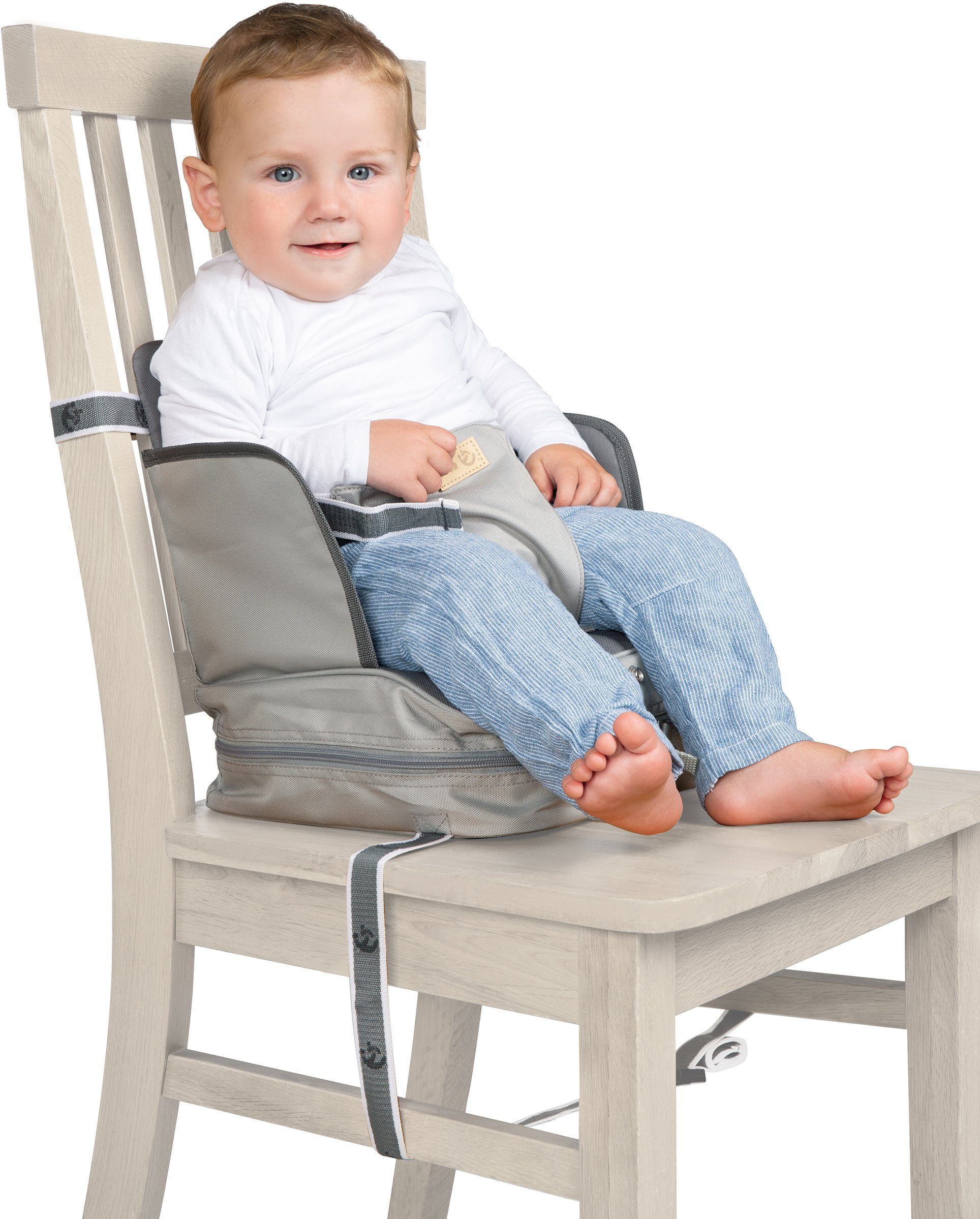 Tischsitz grau Little Little Boostersitz, roba® Stars Stars