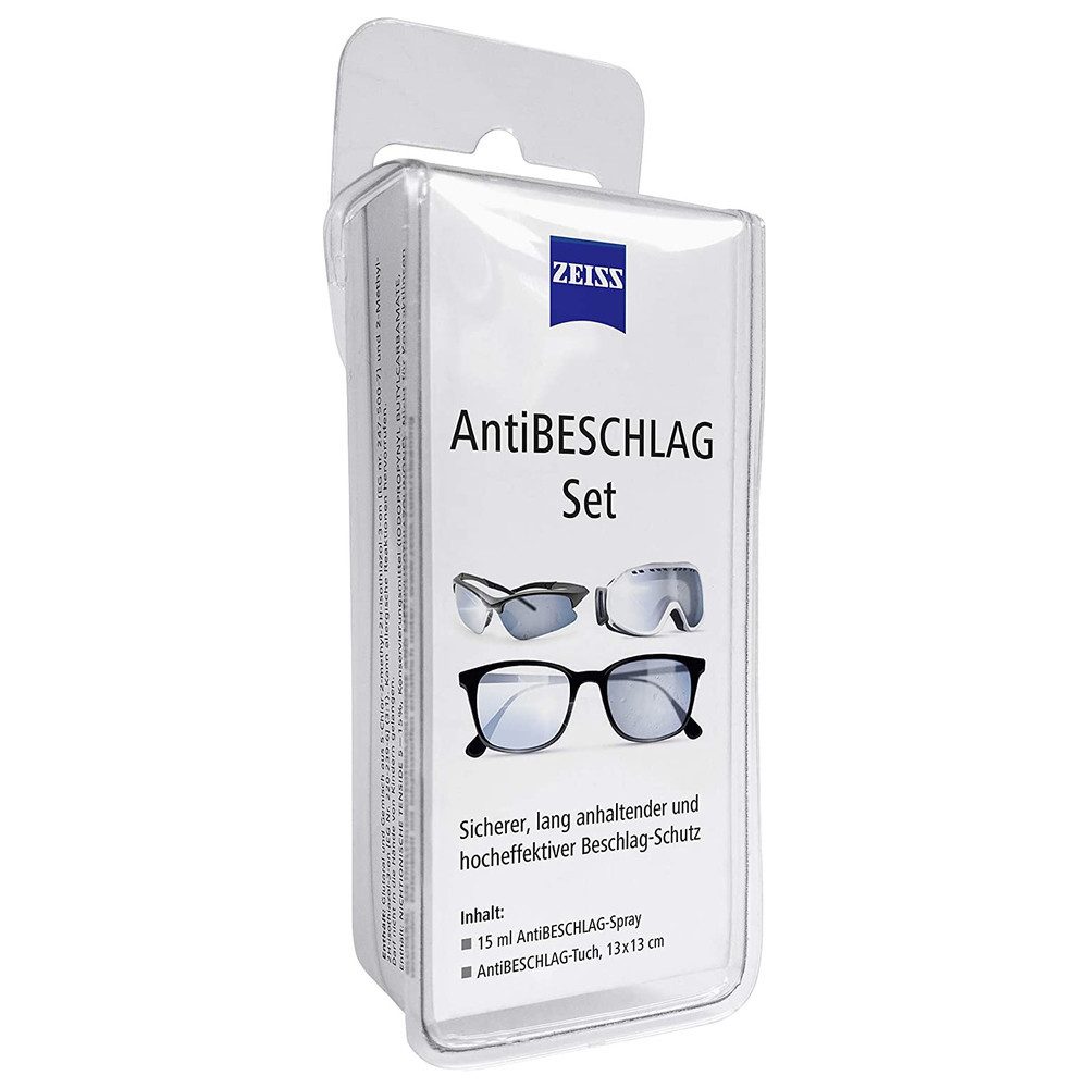 ZEISS Arbeitsschutzbrille AntiBESCHLAG-Set, 15 ml Spray + Tuch