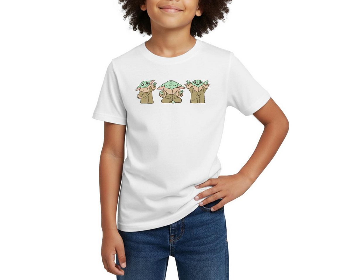Spreadshirt T-Shirt Star Wars: Mandalorian Grogu Posen Kinder T-Shirt (1-tlg) Fällt klein aus. Wir empfehlen, eine Größe größer zu bestellen.