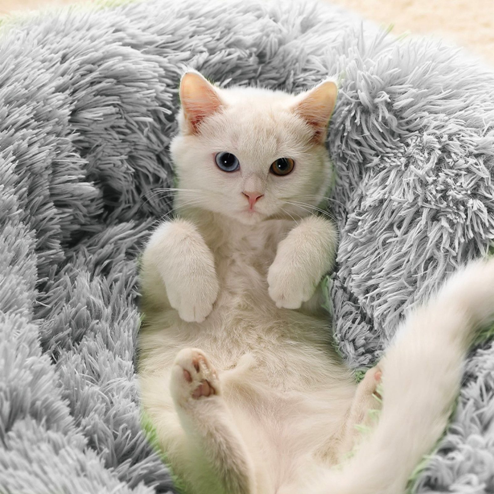 CALIYO Tierbett 60 CM Tierbetten, Katzenbett waschbar Flauschiges Hundebett günstig online kaufen