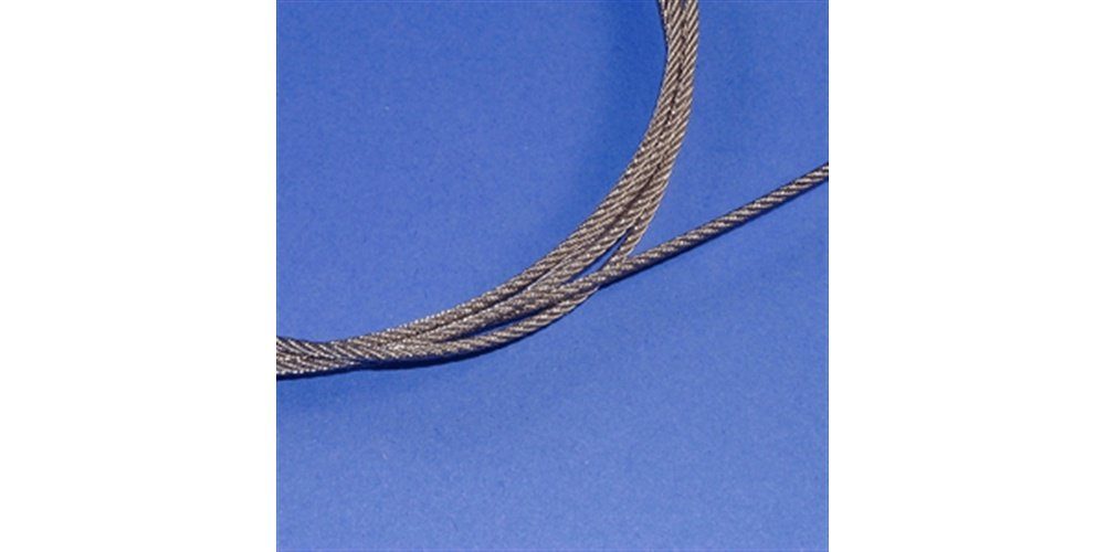 Hinweisschild Stahlseil, Ø 1,5 mm, 10 m/Rolle