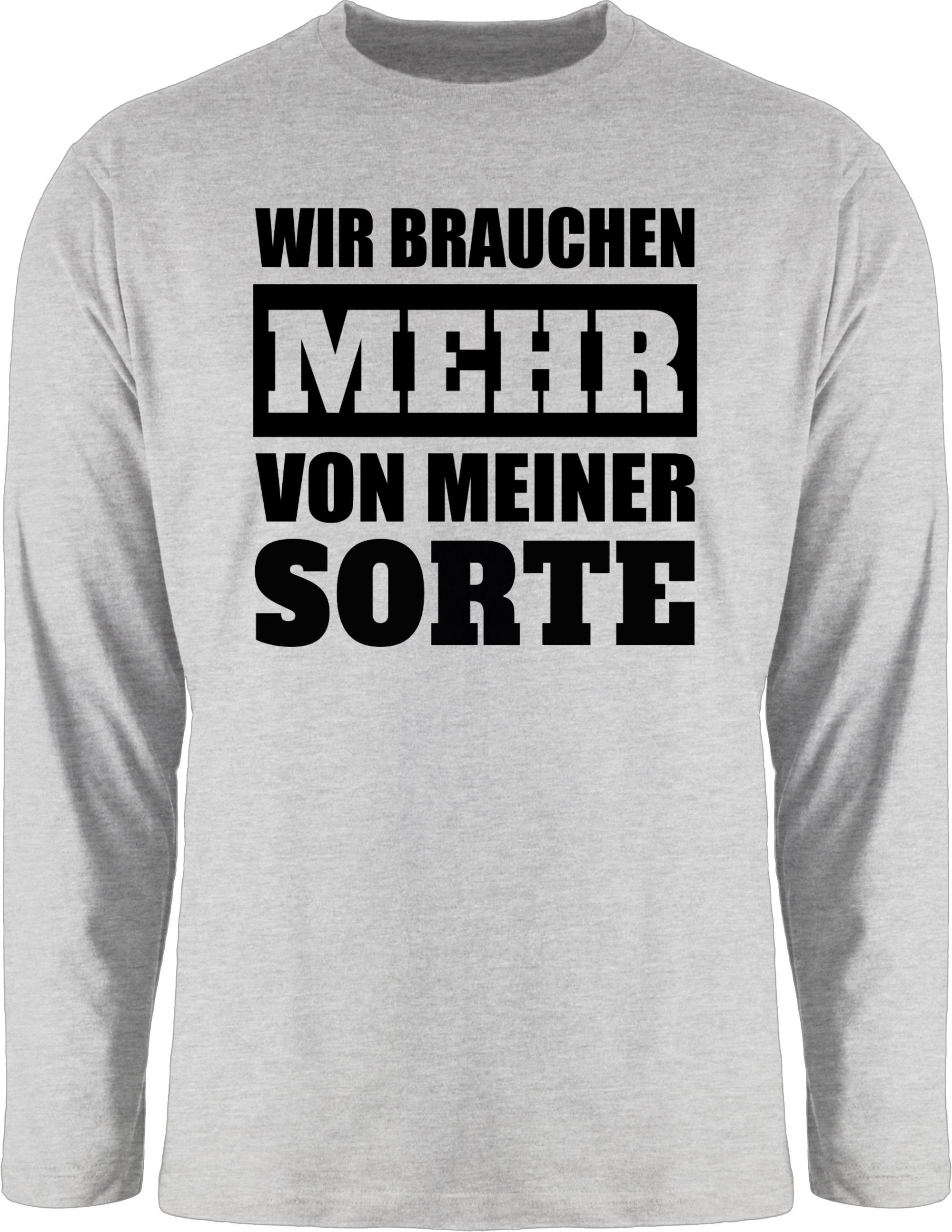 Rundhalsshirt Wir brauchen mehr von meiner Sorte - schwarz
