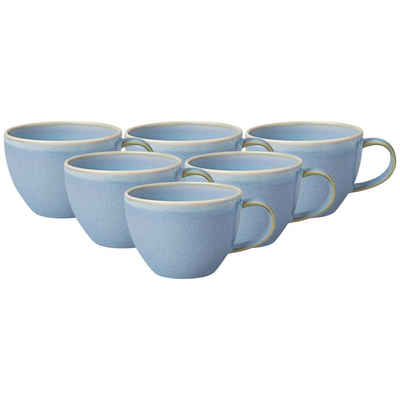 like. by Villeroy & Boch Tasse Crafted Kaffeetassen 247 ml 6er Set, Porzellan
