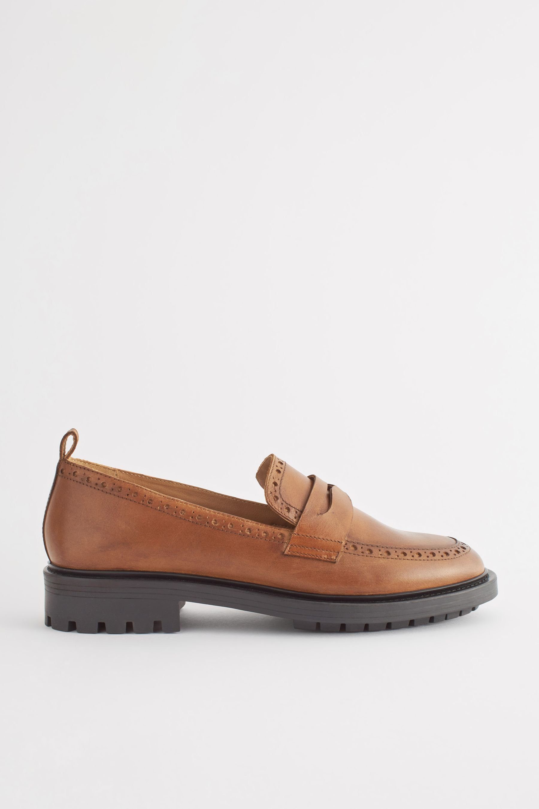 Next Forever Comfort® Lederloafer mit Brogue-Details Loafer (1-tlg)