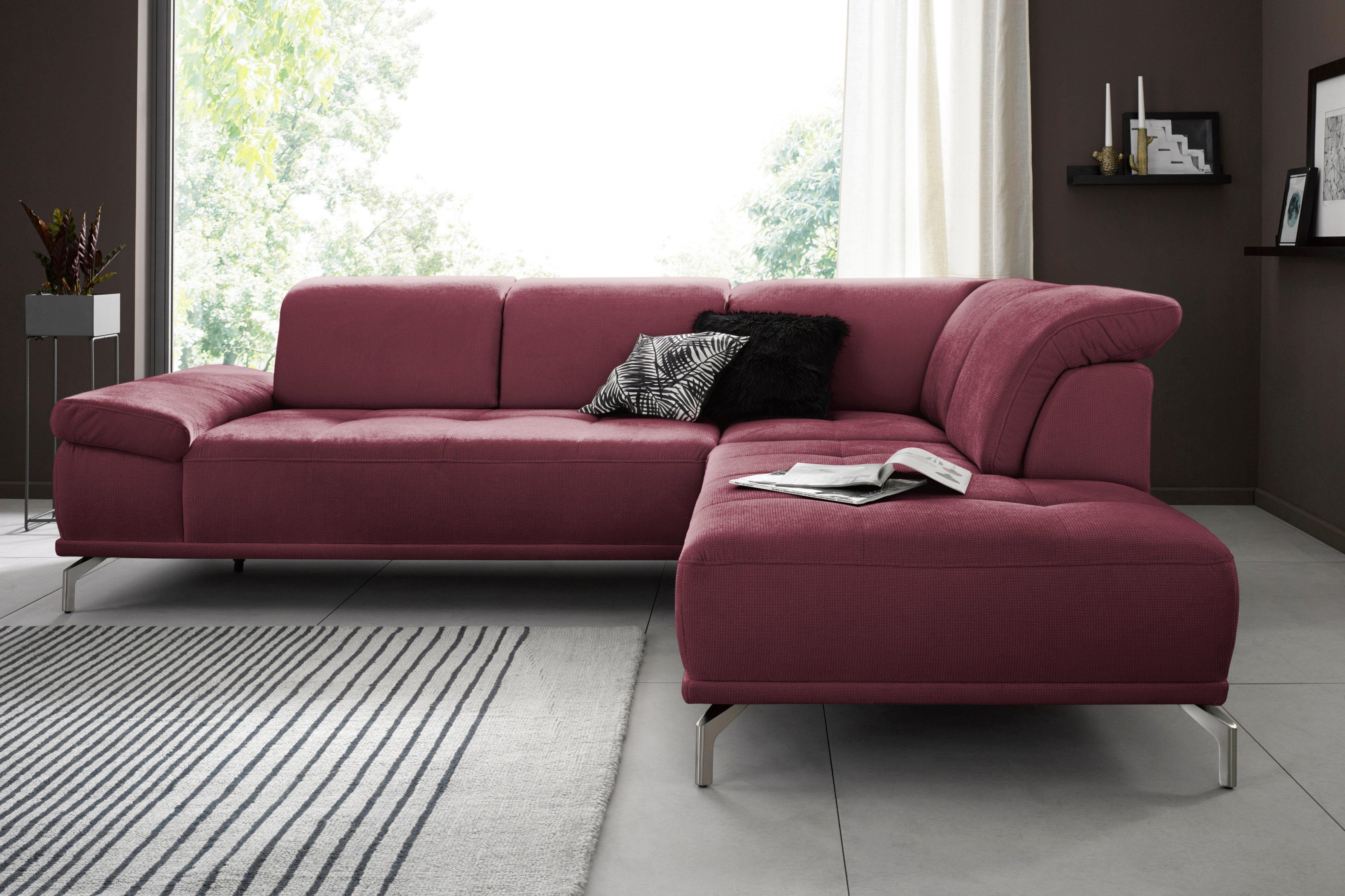 Places of Style Ecksofa "Caluna", Inkl.Sitztiefenverstellung, wahlweise mit günstig online kaufen