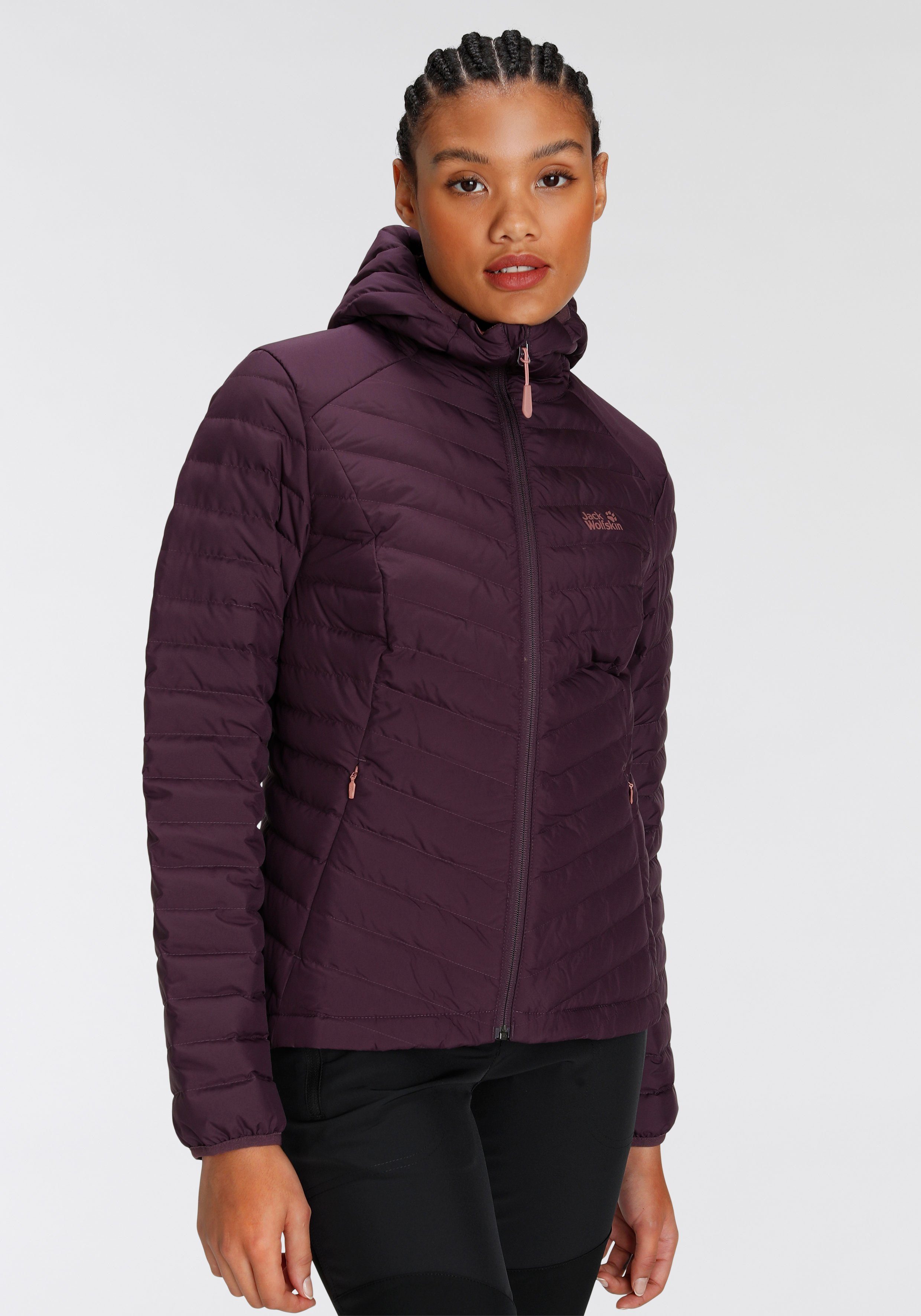 STANLEY Daunenjacke Jack Winddicht Wasserabweisend Wolfskin lila & Atmungsaktiv &