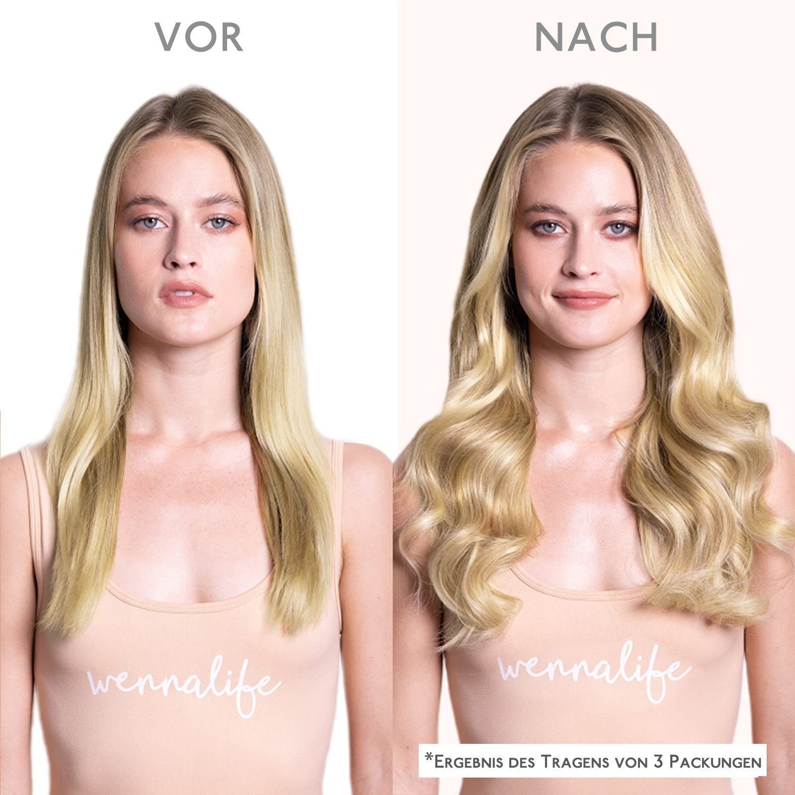 Hellblond 20 Tape-in-Haarverlängerung, Echthaar-Extension Stück Goldblond Hervorgehobenes Wennalife