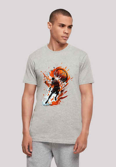 F4NT4STIC T-Shirt Basketball Splash Sport UNISEX Print