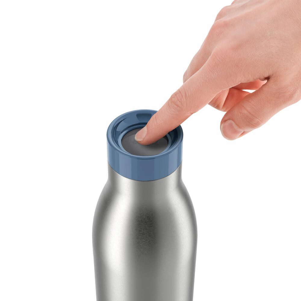 Emsa Trinkflasche Bludrop Eco Blau, 0.7 L