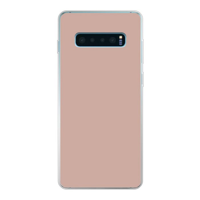 MuchoWow Handyhülle Rosa - Palette - Einfarbig - Einfarbig rosa Phone Case Handyhülle Samsung Galaxy S10+ Silikon Schutzhülle