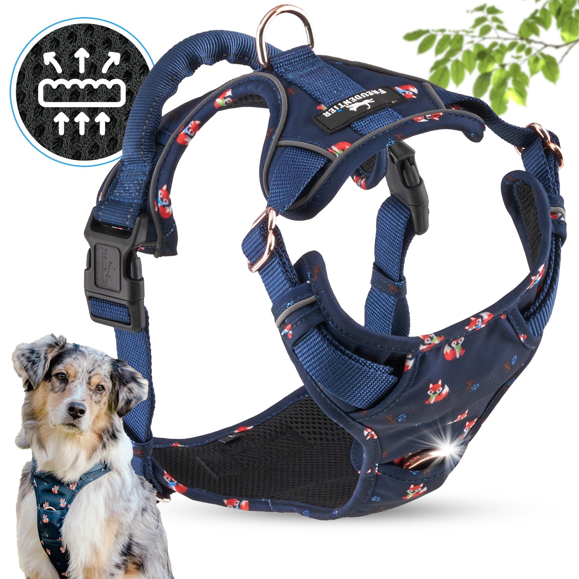 Freudentier Hunde-Geschirr Let's get Foxy Kollektion, günstig online kaufen