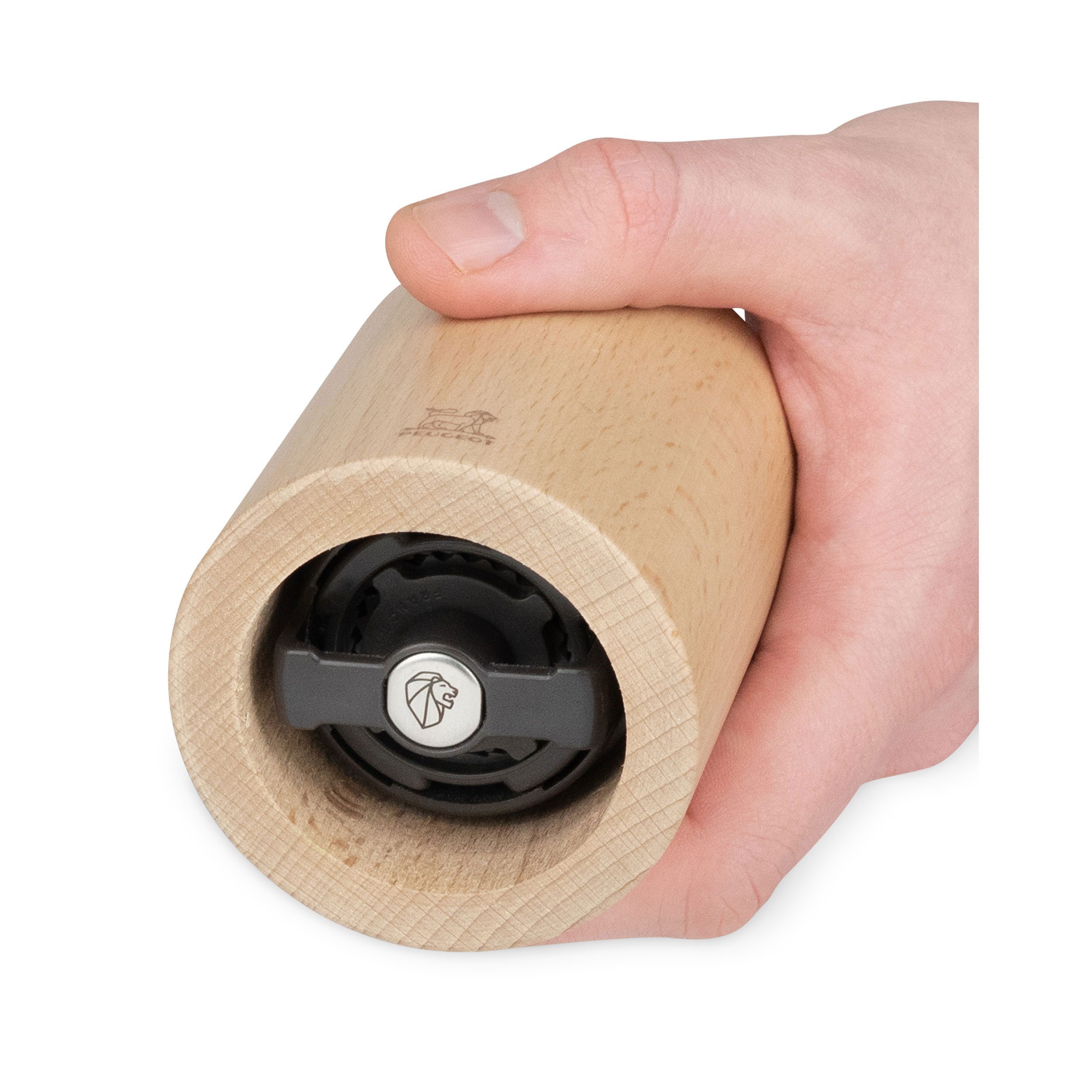 PEUGEOT Gewürzmühle ISEN 13cm Leinsamenmühle Buchenholz Natur Edelstah Manuell Manuell
