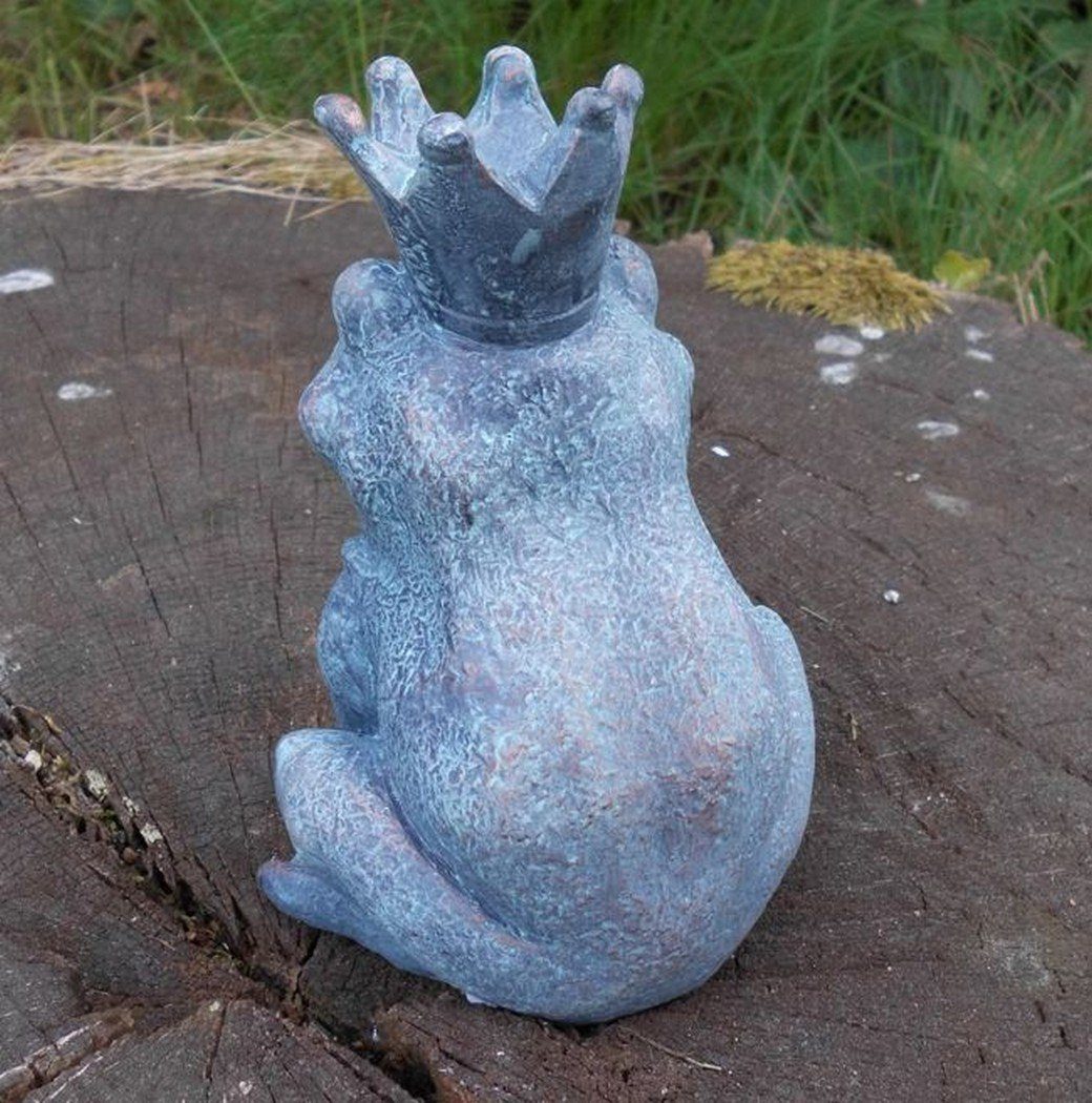 Deko-Impression Gartenfigur Gartenfigur / Frosch Skulptur (1 St) Gartendekoration Froschkönig Bronzef