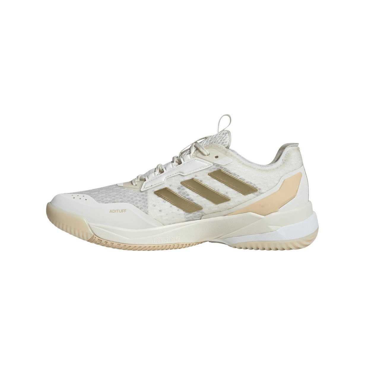 adidas Performance Hallen-Indoorschuhe CrazyFlight 6 weiss/gold Damen Badmintonschuh – Bild 4 von 5