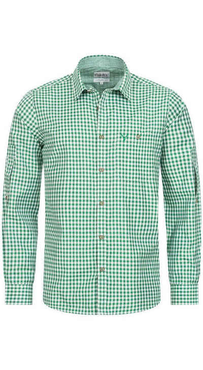 Nübler Trachtenhemd Trachtenhemd Langarm Sepp in Grün von Nübler Größe XS