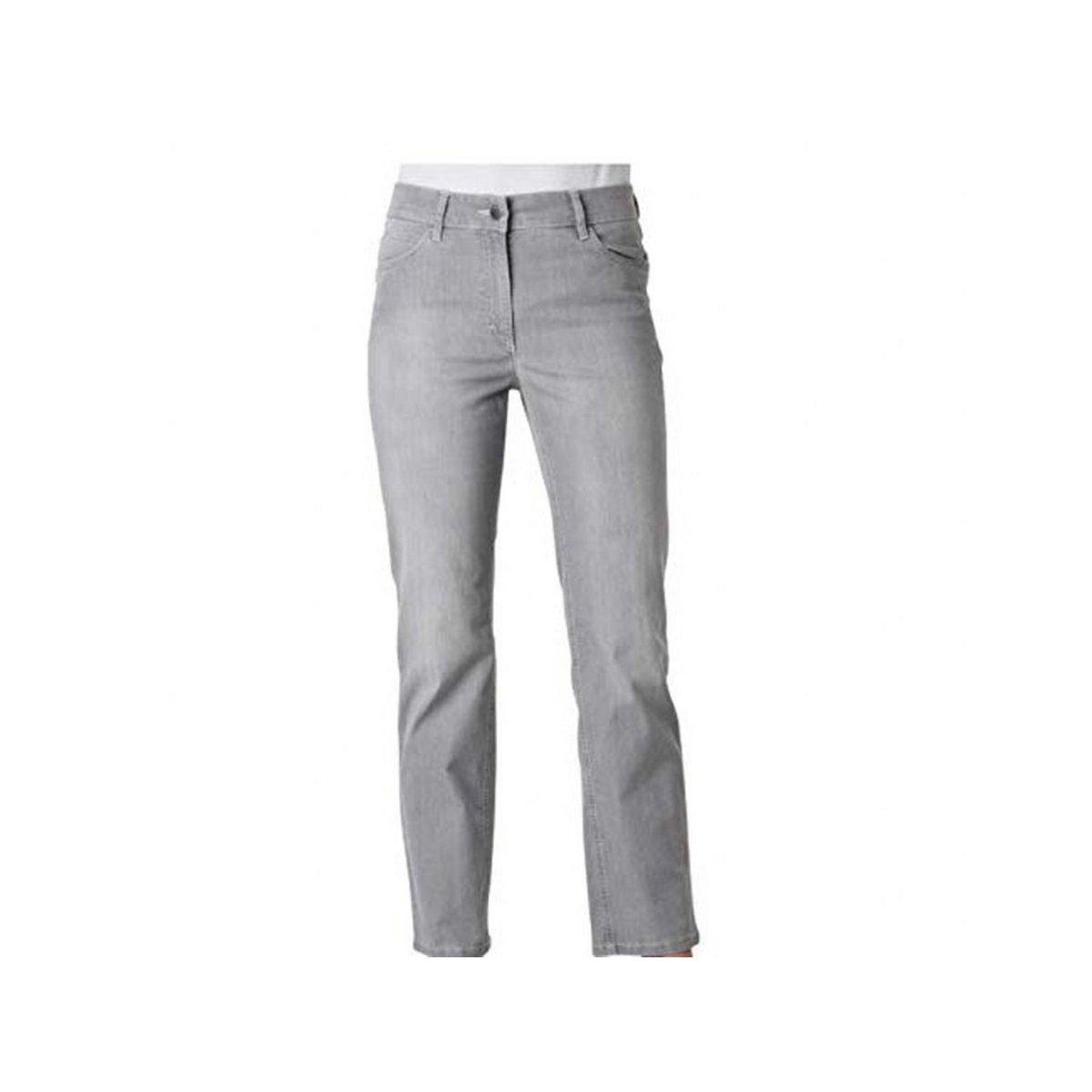 Zerres 5-Pocket-Jeans modern und (1-tlg), Modisch grau