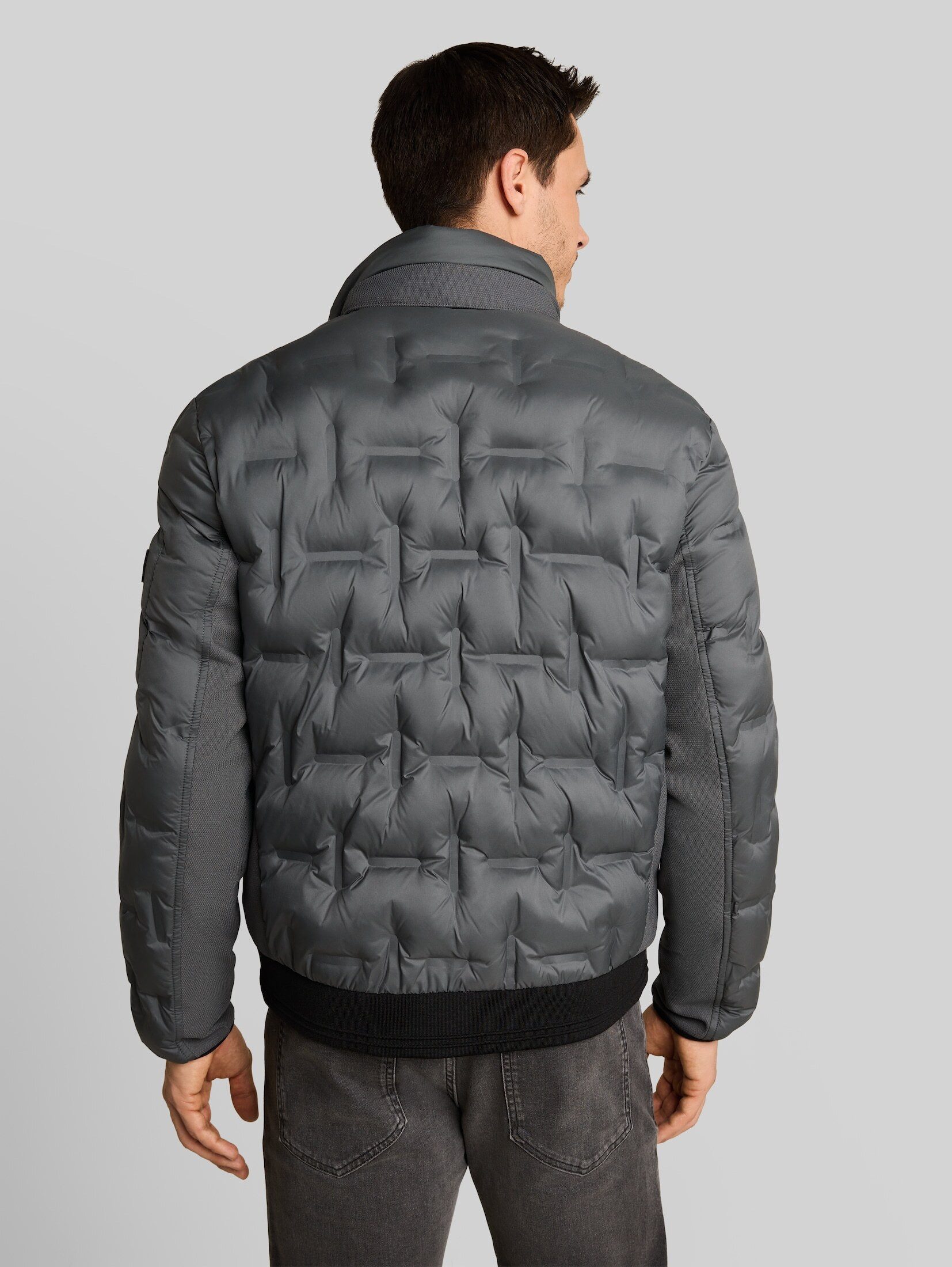 TOM TAILOR Winterjacke Jacken Hybrid Steppjacke mit verstaubarer Kapuze