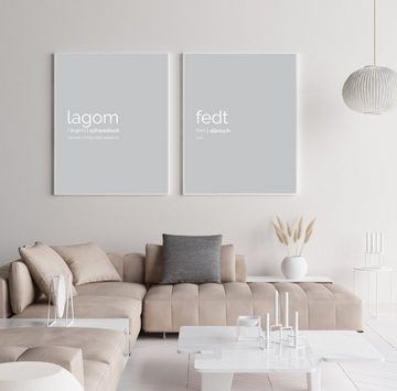 NORDIC WORDS Poster Lagom