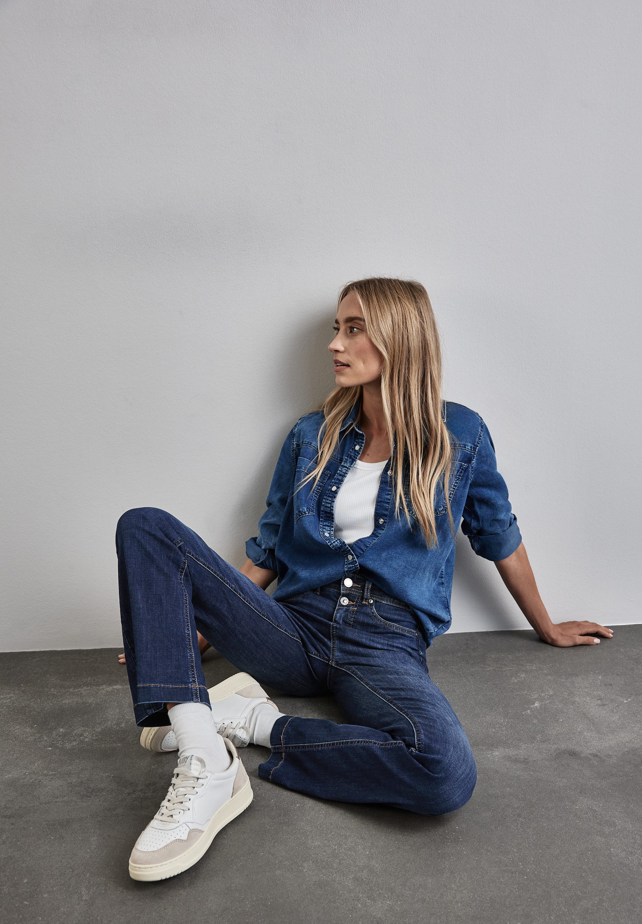 STREET ONE 5-Pocket-Jeans Bootcut Jeans