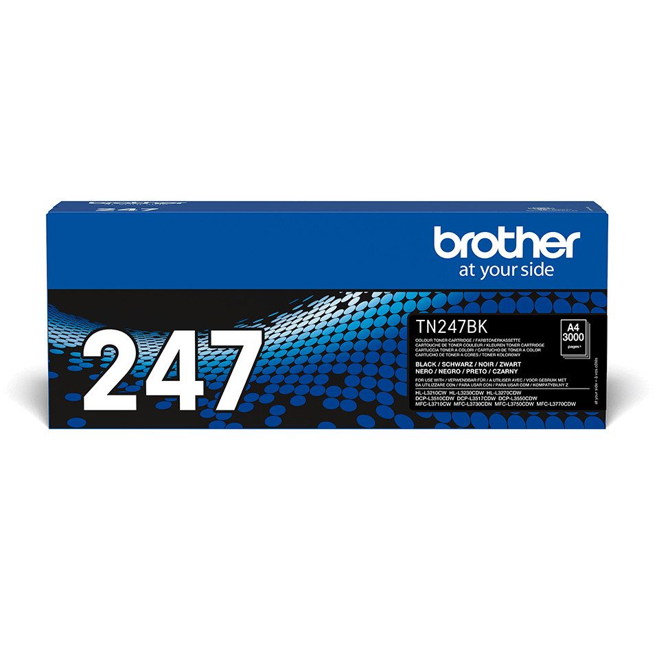 Brother Toner TN-247BK Schwarz (ca. 3000 Seiten) Tintenpatrone