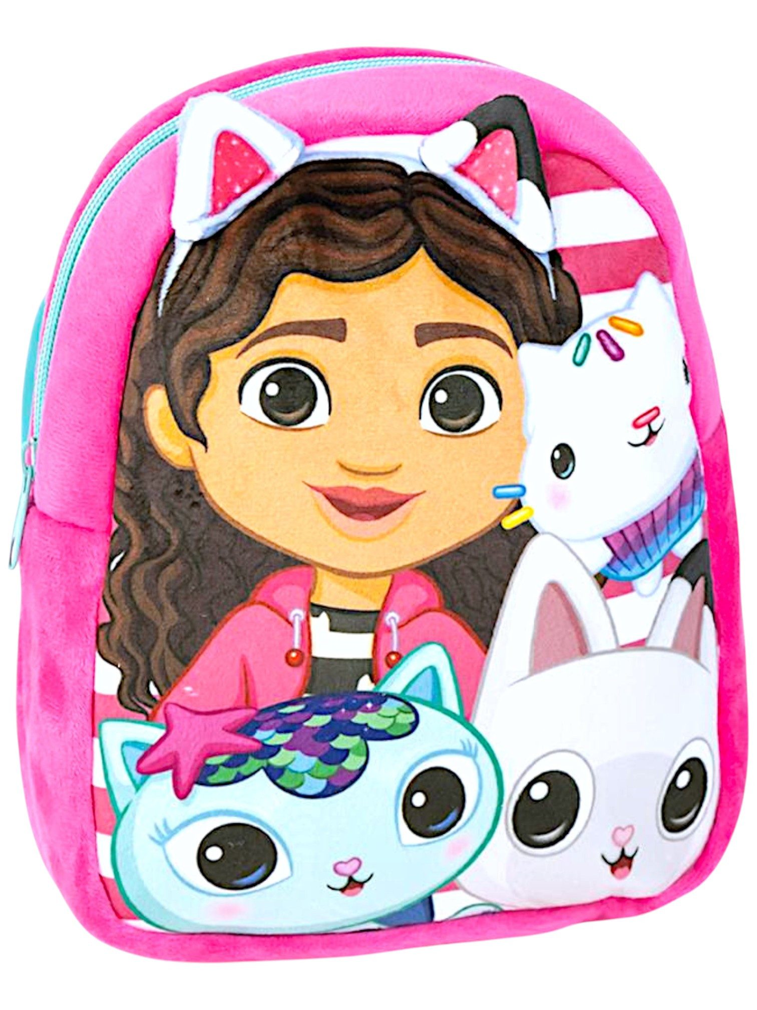 Cerdá Kindergartentasche Gabby, 3D Plüsch Kinder-Rucksack 18x8x22 cm
