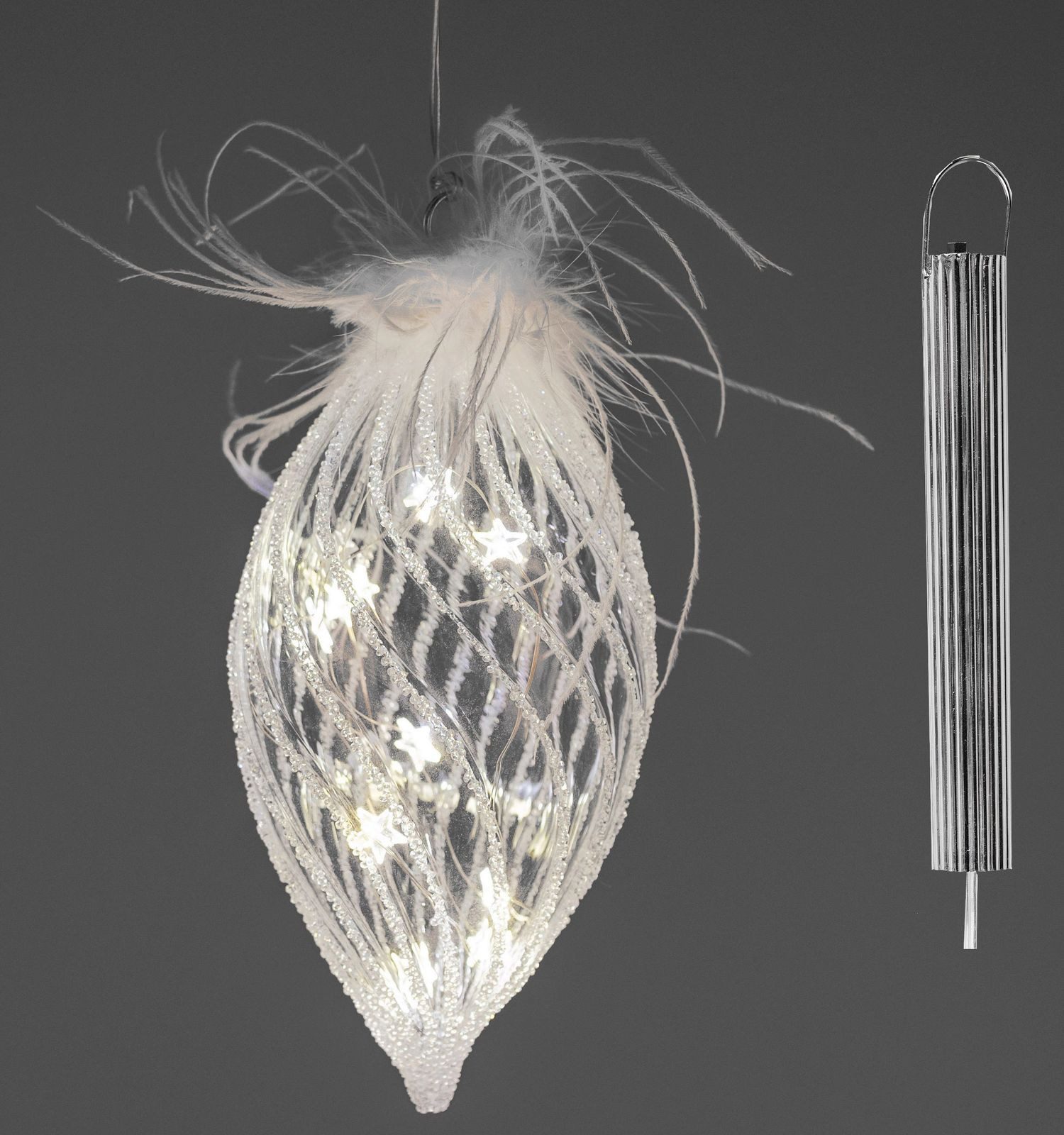 formano LED Dekolicht Weihnachtsdeko LED Tropfen 20cm Hänger Lichtdekor Wei günstig online kaufen