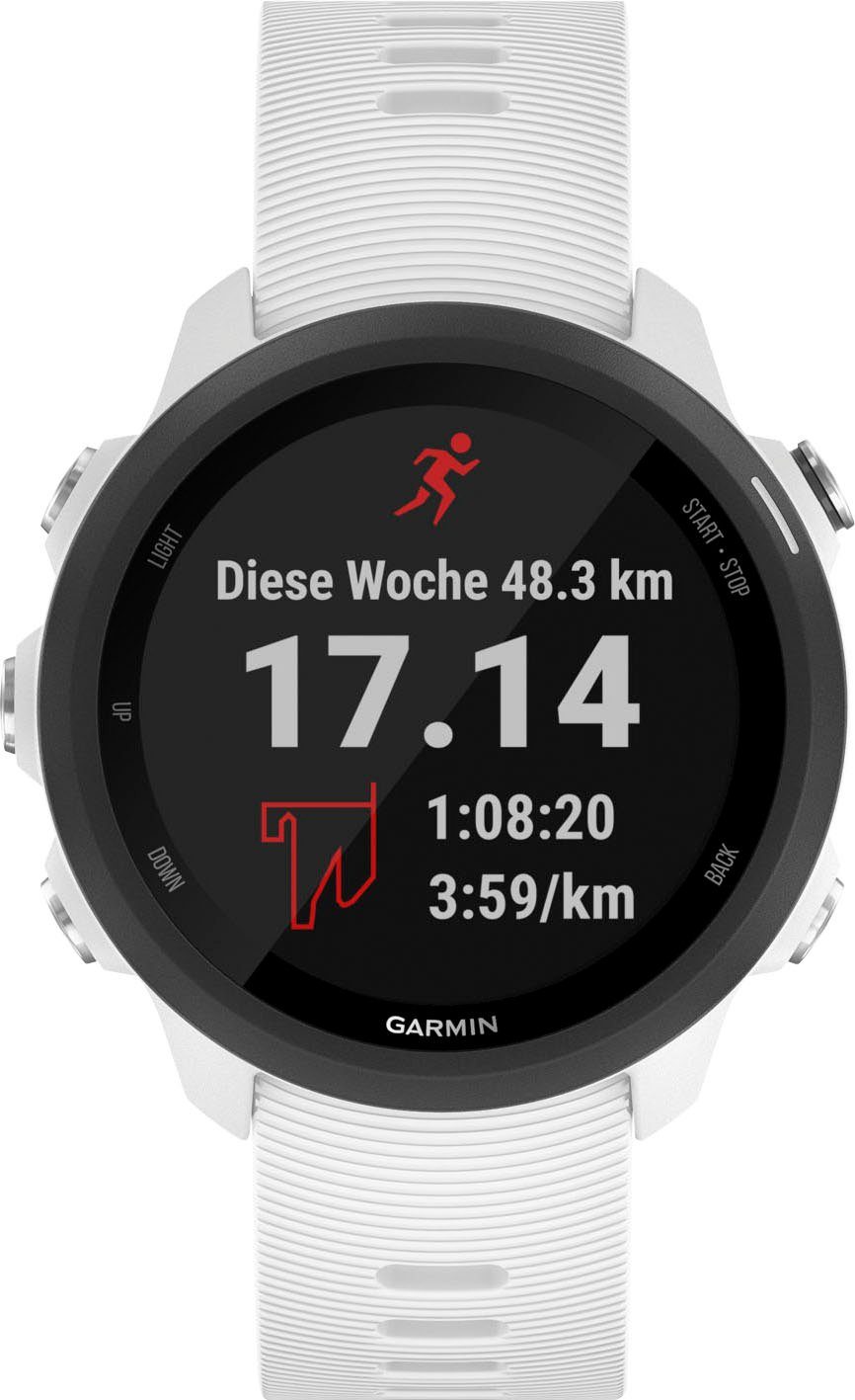 Garmin FORERUNNER 245 MUSIC Smartwatch (3,04 cm/1,2 Zoll, Garmin),  GPS-Laufuhr mit Musikplayer, Persönliche Trainingspläne und Garmin Coach  für 5, 10K & Halbmarathon-Ziele
