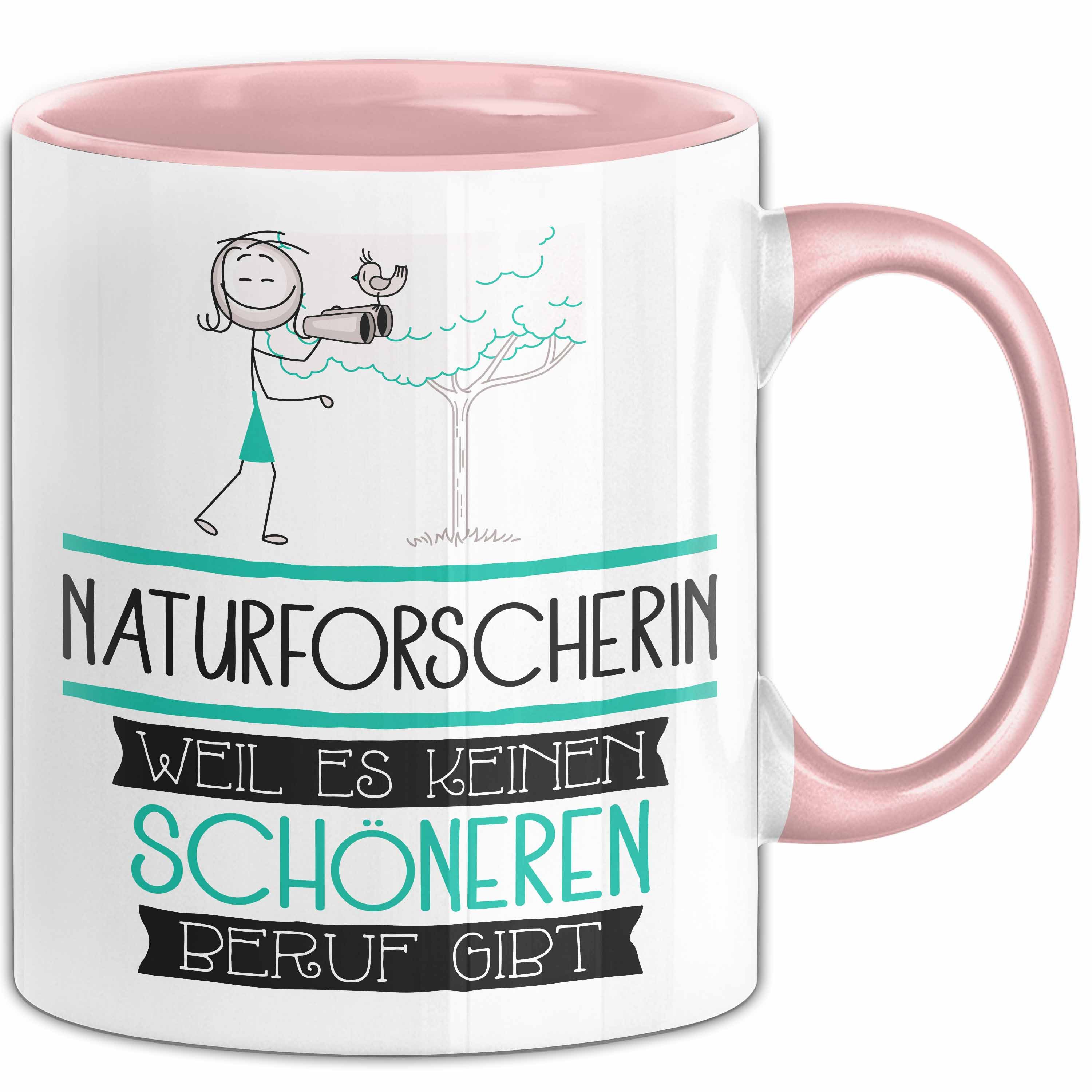 Trendation Tasse Naturforscherin Weil Es Keinen Schöneren Beruf Gibt Tasse Geschenk f