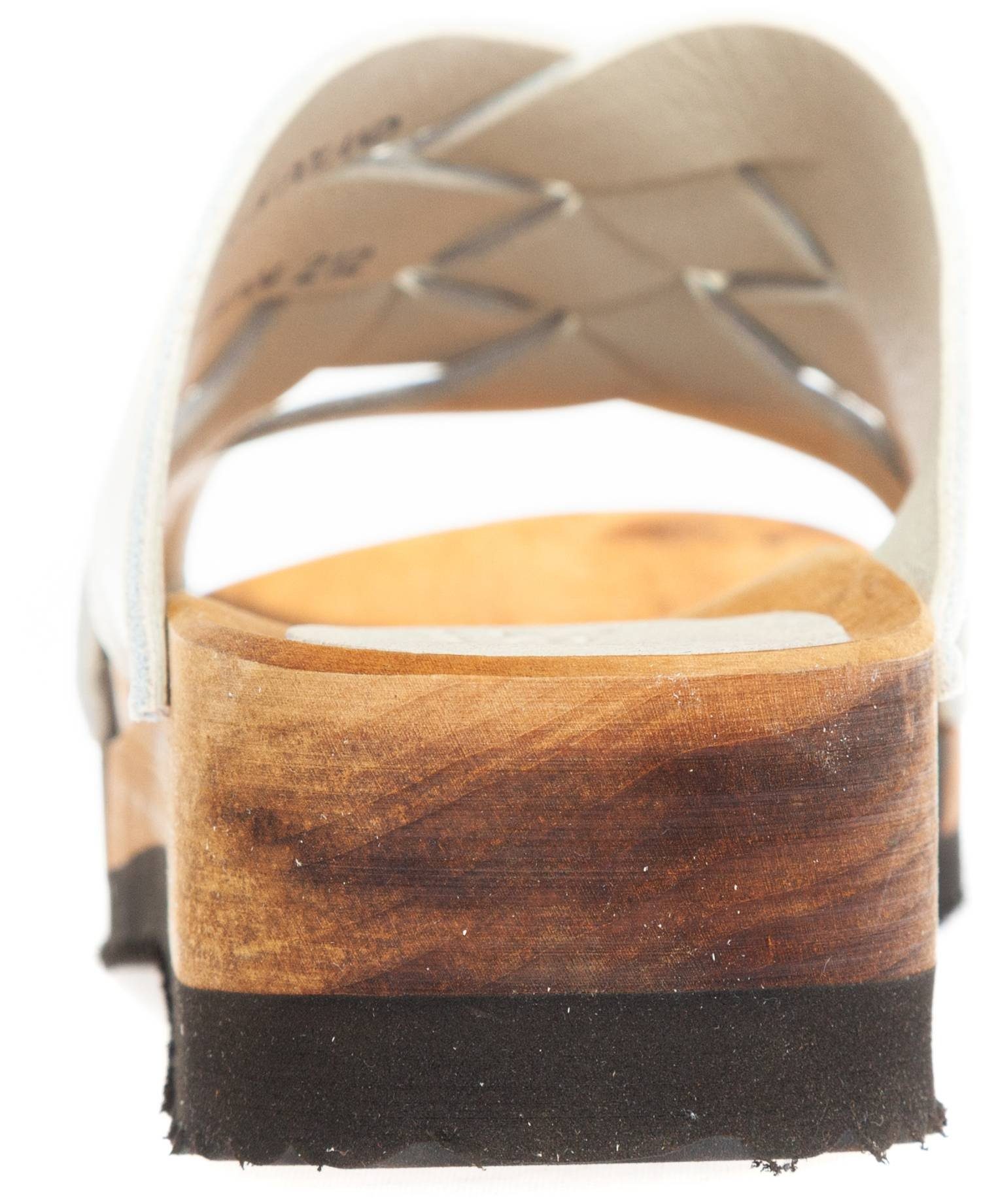 Sanita Clog Sport Salto Flex Wood White Sandal Sanita