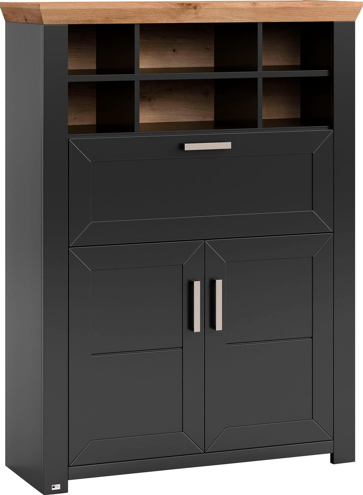 set one by Musterring Highboard "York", Typ 15, mit Holztüren und Klappe, B günstig online kaufen