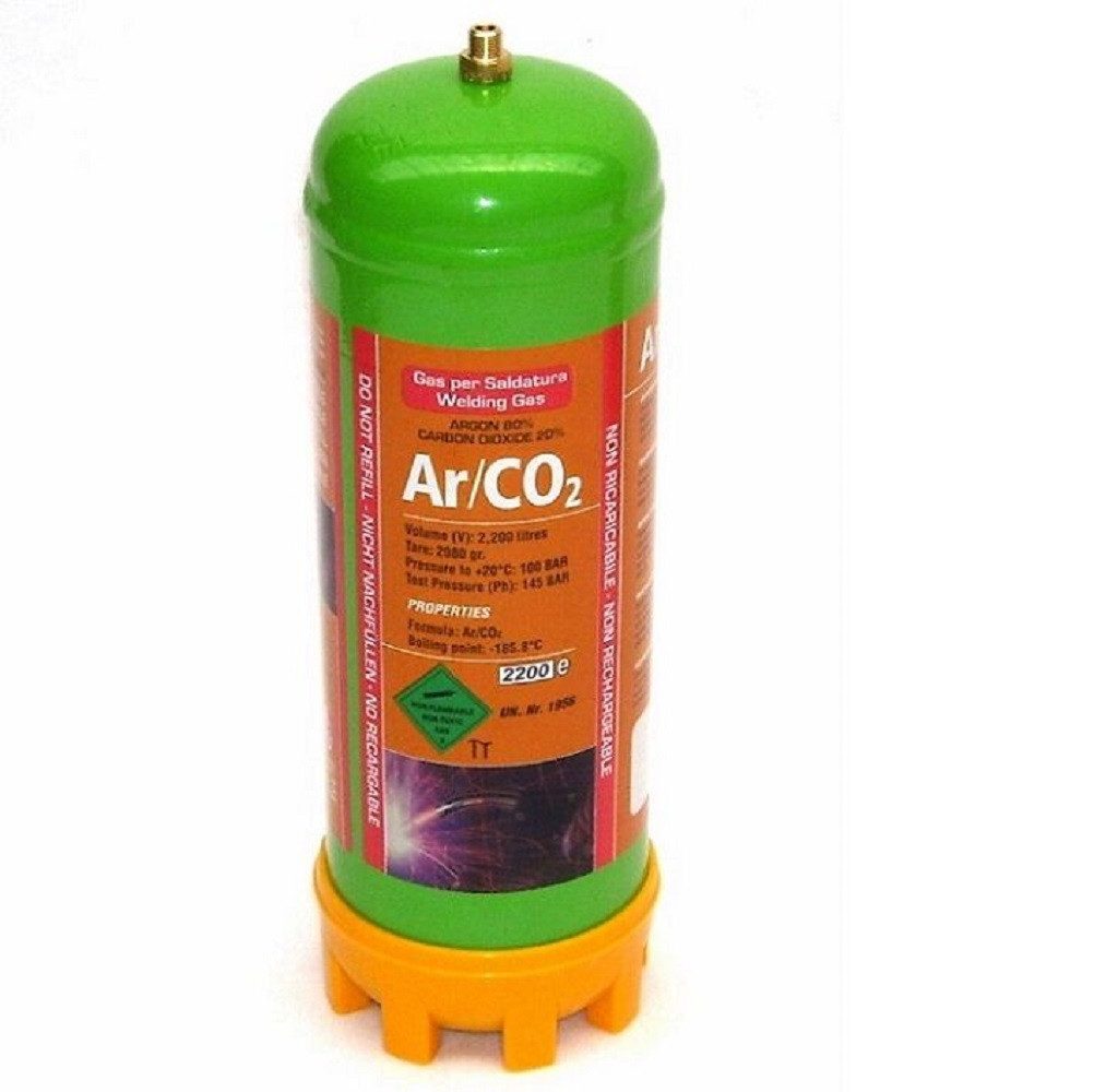 Apex Gas 3x Einweg Schutzgasflasche 2.2L 51601 + Gasdruckminderer 51611