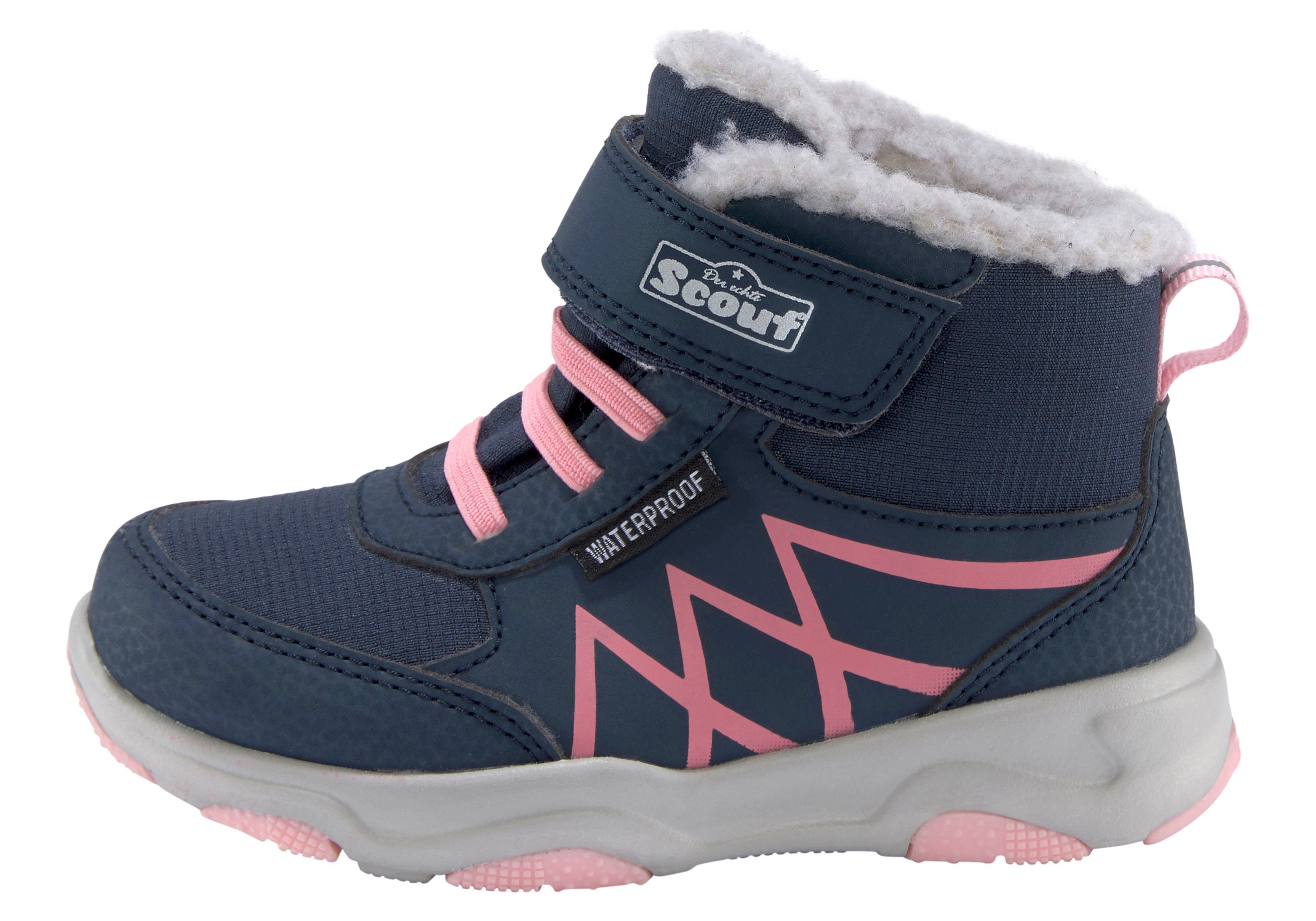 Scout MIKA Winterboots navy-rosa