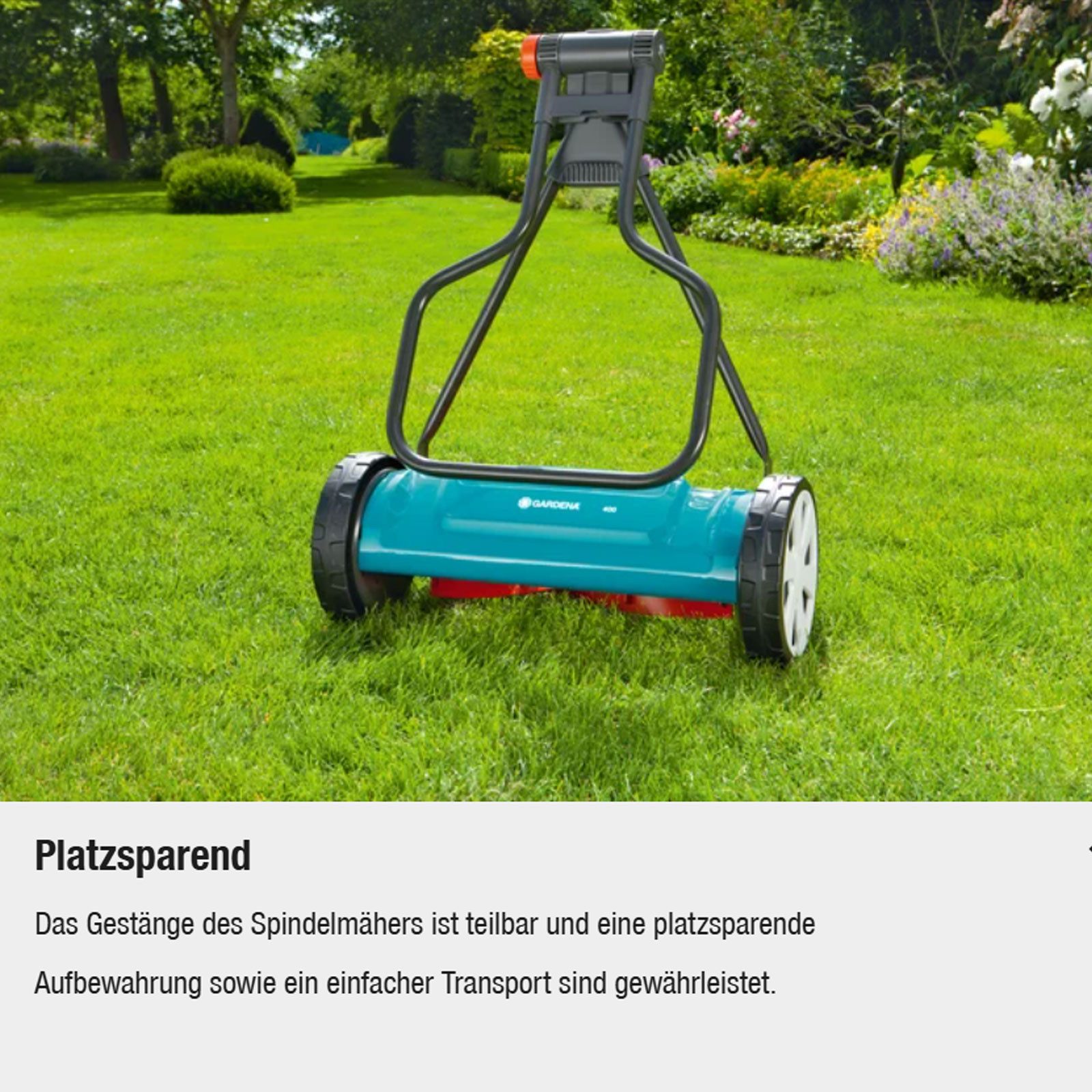 GARDENA Spindelmäher Gardena Classic 400 Rasenmäher 04018-20 Schnittbreite 40 cm für 200m² – Bild 3 von 5