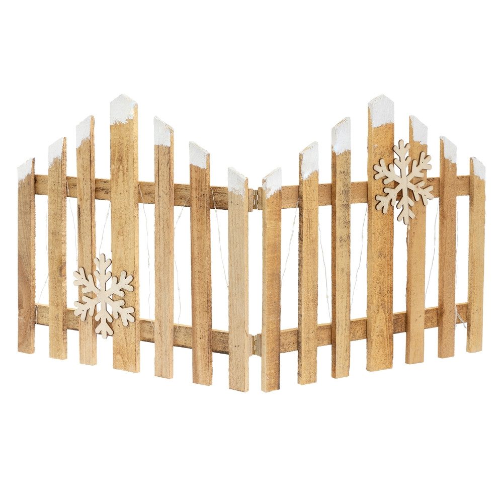 ECD Germany Weihnachtsfigur Deko Holz Zaun günstig online kaufen