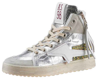 A.S.98 Combi 3 Ice Sneaker, Plateau, High Top-Sneaker, Schnürschuh, seitliche Stern-Applikation