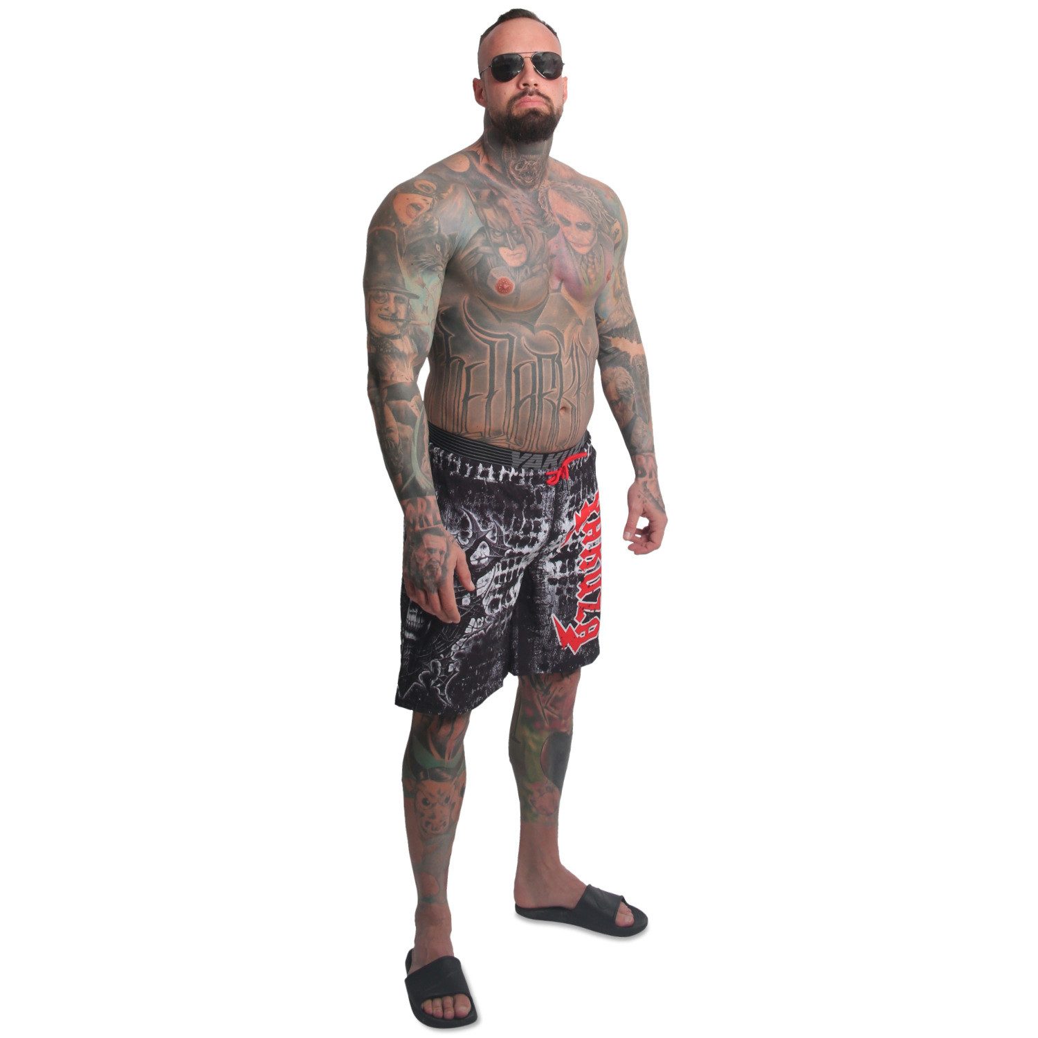 YAKUZA Boardshorts Ahole mit Doppelbund