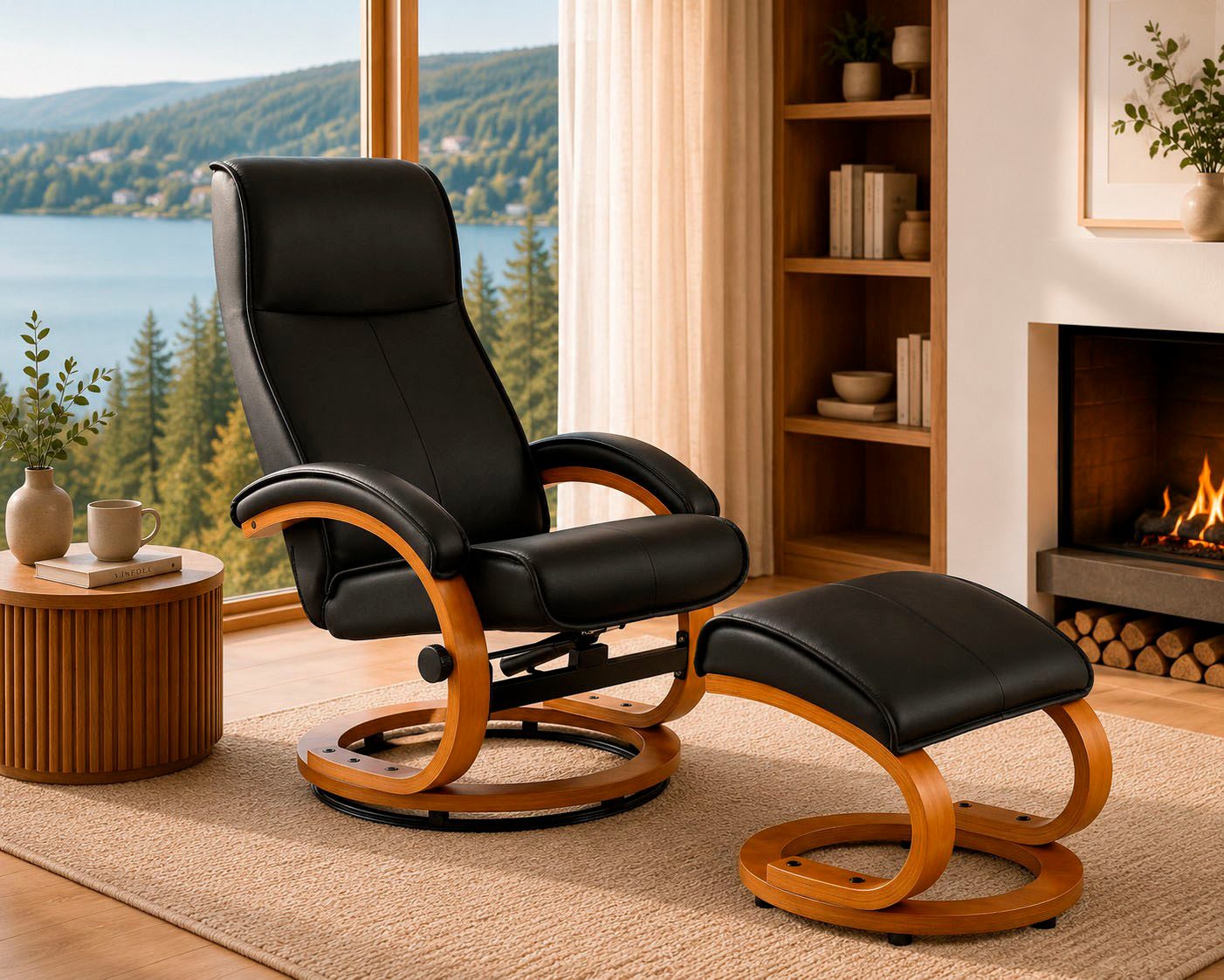 OTTO home Relaxsessel mit Hocker PARIS Naturleder- OTTO. Verlässliche Qualität. (Set, 2-St., bestehend aus Sessel und Hocker), Relaxfunktion, Dreh- und Kippfunktion, Unser Dauertiefpreis