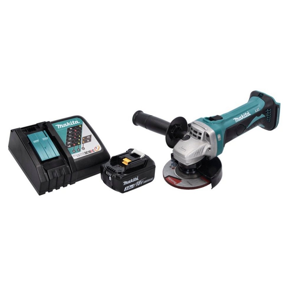 Thumbnail - Makita Winkelschleifer DGA 452 RF1 Akku Winkelschleifer 18 V 115 mm + 1x Akku 3,0 Ah + Ladeg