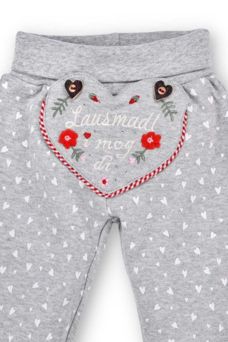 BONDI Trachtenkleid Trachtenhose Baby/Kleinkind - LAUSMADL - hellgrau