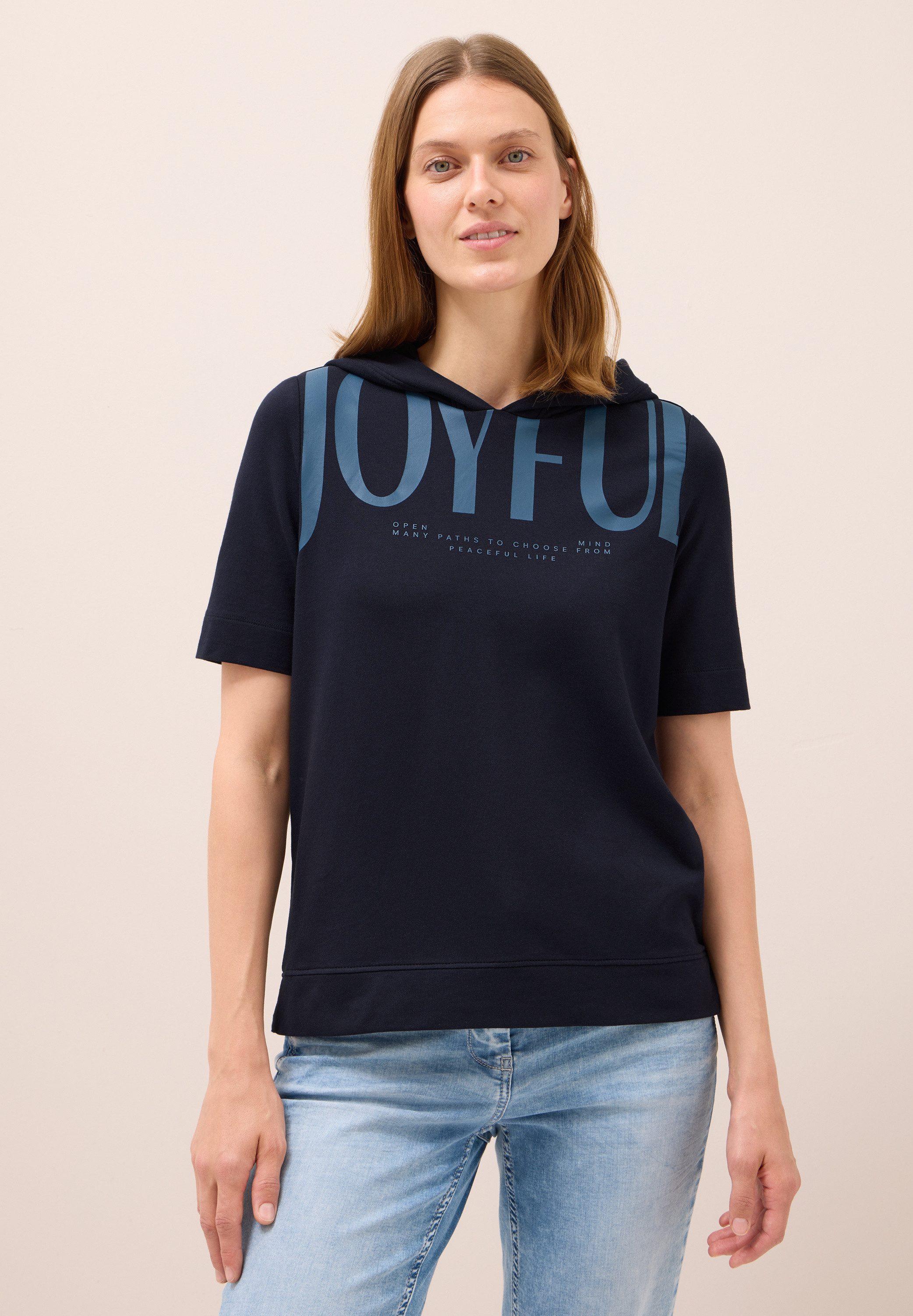 CECIL Kapuzenshirt im soften Baumwoll-Mix günstig online kaufen